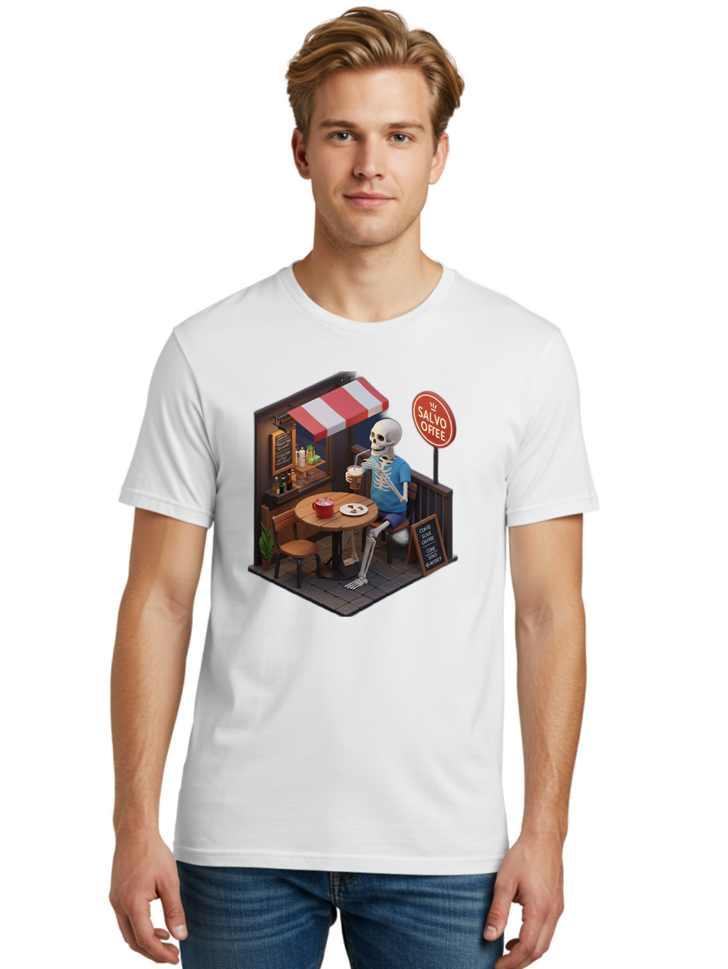 Salvo-Coffee Men'S Graphic Tee, 100% Cotton, Comfortable Casual Summer Wear, Machine Washable, Vintage Camera, Old Camera, Antique Camera, Black Camera, Classic Photography, Photography Equipment, Nostalgic Device, Film Camera, Camera Art Bal283