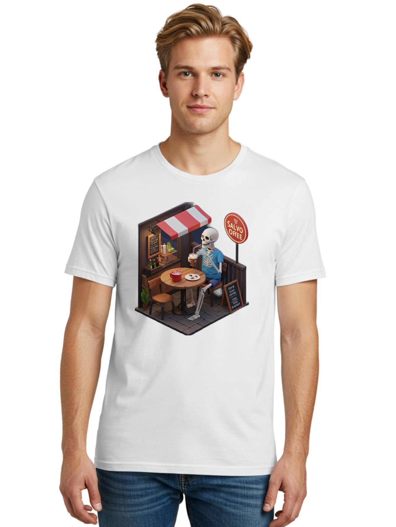 Salvo-Coffee Men'S Graphic Tee, 100% Cotton, Comfortable Casual Summer Wear, Machine Washable, Vintage Camera, Old Camera, Antique Camera, Black Camera, Classic Photography, Photography Equipment, Nostalgic Device, Film Camera, Camera Art Bal283