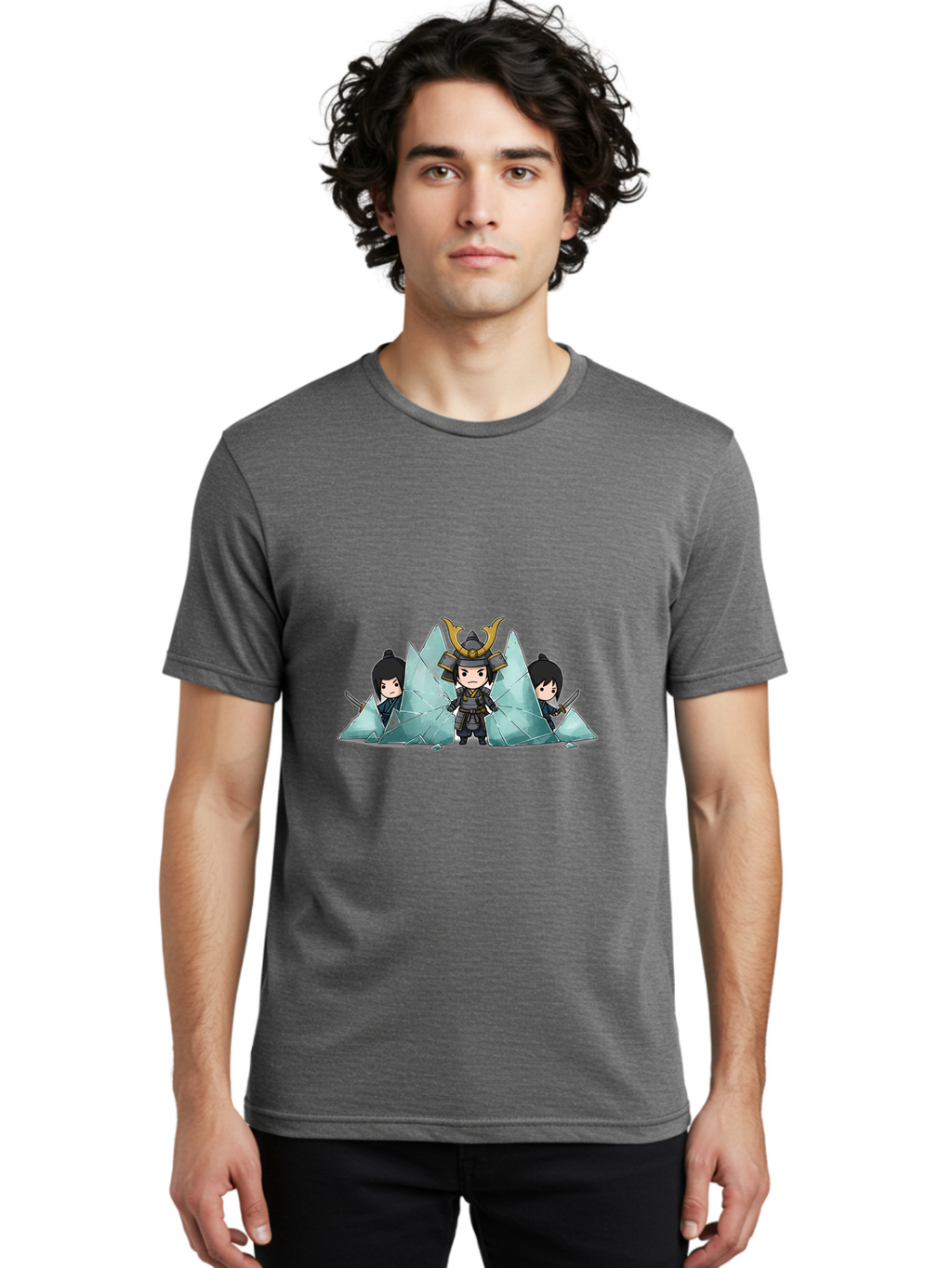 Samurai-Trio Men'S Graphic Tee, 100% Cotton, Comfortable Casual Summer Wear, Machine Washable, Vintage Camera, Old Camera, Antique Camera, Black Camera, Classic Photography, Photography Equipment, Nostalgic Device, Film Camera, Camera Art Bal284