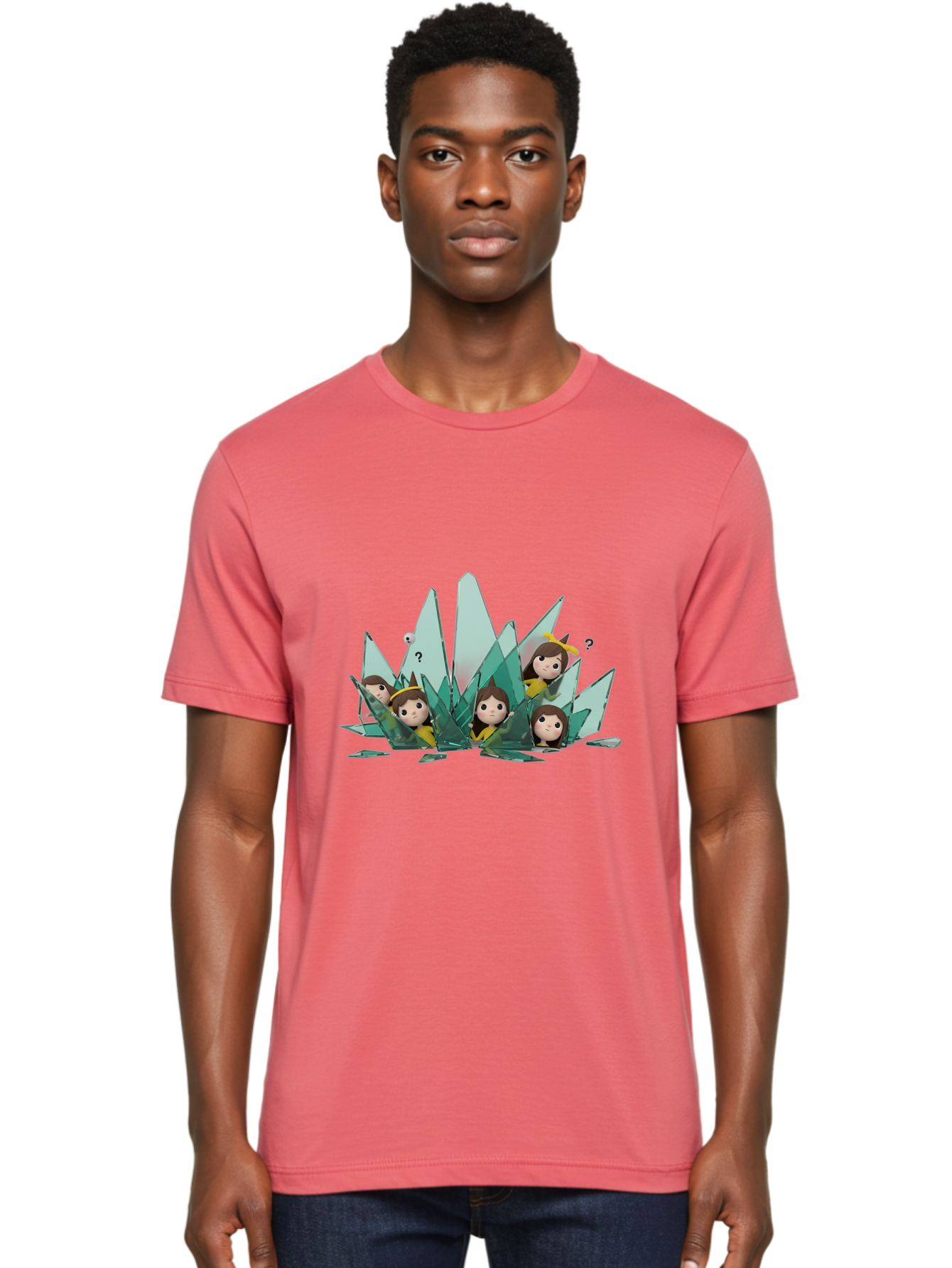 Shards-With-Characters Men'S Graphic Tee, 100% Cotton, Comfortable Casual Summer Wear, Machine Washable, Vintage Camera, Old Camera, Antique Camera, Black Camera, Classic Photography, Photography Equipment, Nostalgic Device, Film Camera, Bal287