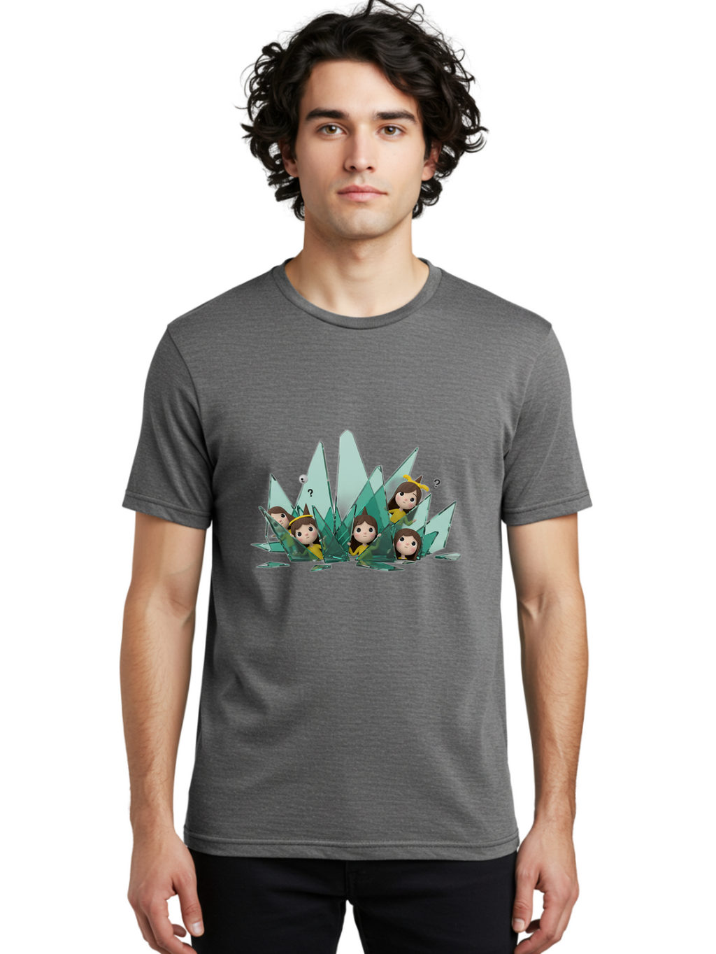 Shards-With-Characters Men'S Graphic Tee, 100% Cotton, Comfortable Casual Summer Wear, Machine Washable, Vintage Camera, Old Camera, Antique Camera, Black Camera, Classic Photography, Photography Equipment, Nostalgic Device, Film Camera, Bal287