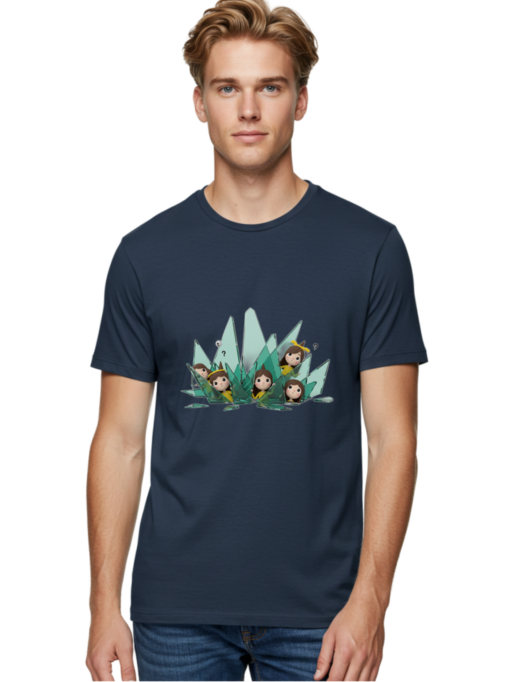 Shards-With-Characters Men'S Graphic Tee, 100% Cotton, Comfortable Casual Summer Wear, Machine Washable, Vintage Camera, Old Camera, Antique Camera, Black Camera, Classic Photography, Photography Equipment, Nostalgic Device, Film Camera, Bal287
