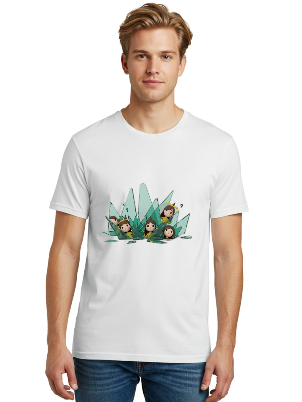 Shards-With-Characters Men'S Graphic Tee, 100% Cotton, Comfortable Casual Summer Wear, Machine Washable, Vintage Camera, Old Camera, Antique Camera, Black Camera, Classic Photography, Photography Equipment, Nostalgic Device, Film Camera, Bal287