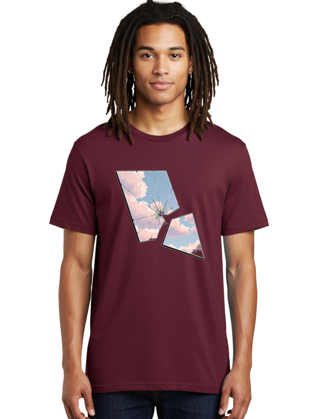 Shattered-Glass-1 Men'S Graphic Tee, 100% Cotton, Comfortable Casual Summer Wear, Machine Washable, Vintage Camera, Old Camera, Antique Camera, Black Camera, Classic Photography, Photography Equipment, Nostalgic Device, Film Camera, Camera Art Bal291
