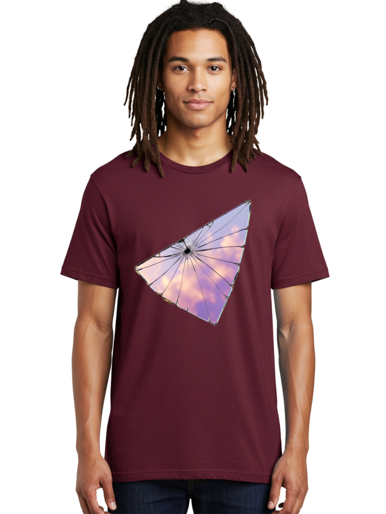 Shattered-Glass-2 Men'S Graphic Tee, 100% Cotton, Comfortable Casual Summer Wear, Machine Washable, Vintage Camera, Old Camera, Antique Camera, Black Camera, Classic Photography, Photography Equipment, Nostalgic Device, Film Camera, Camera Art Bal292