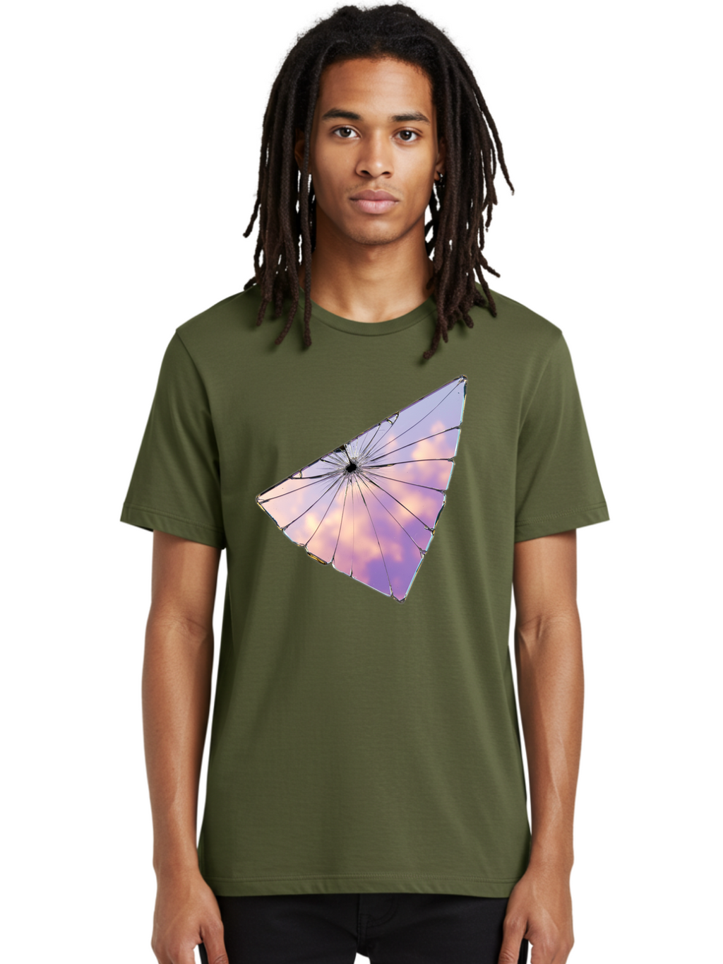 Shattered-Glass-2 Men'S Graphic Tee, 100% Cotton, Comfortable Casual Summer Wear, Machine Washable, Vintage Camera, Old Camera, Antique Camera, Black Camera, Classic Photography, Photography Equipment, Nostalgic Device, Film Camera, Camera Art Bal292