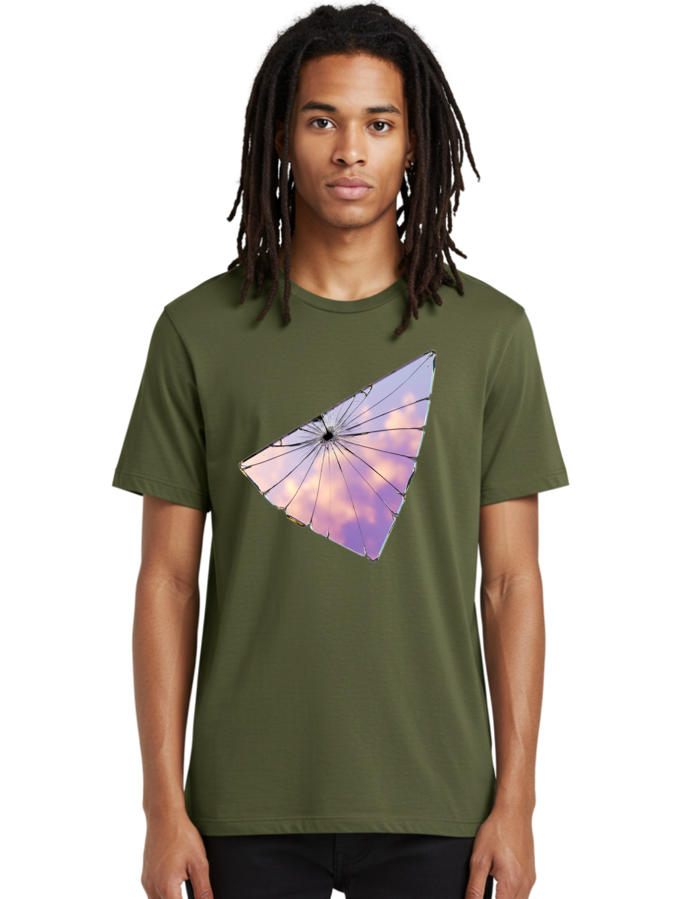 Shattered-Glass-2 Men'S Graphic Tee, 100% Cotton, Comfortable Casual Summer Wear, Machine Washable, Vintage Camera, Old Camera, Antique Camera, Black Camera, Classic Photography, Photography Equipment, Nostalgic Device, Film Camera, Camera Art Bal292