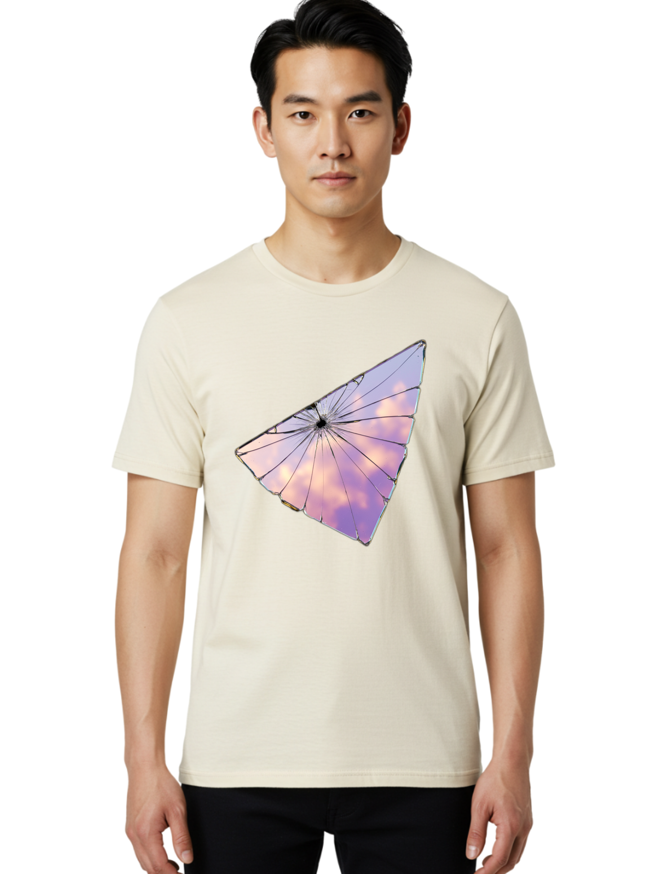 Shattered-Glass-2 Men'S Graphic Tee, 100% Cotton, Comfortable Casual Summer Wear, Machine Washable, Vintage Camera, Old Camera, Antique Camera, Black Camera, Classic Photography, Photography Equipment, Nostalgic Device, Film Camera, Camera Art Bal292