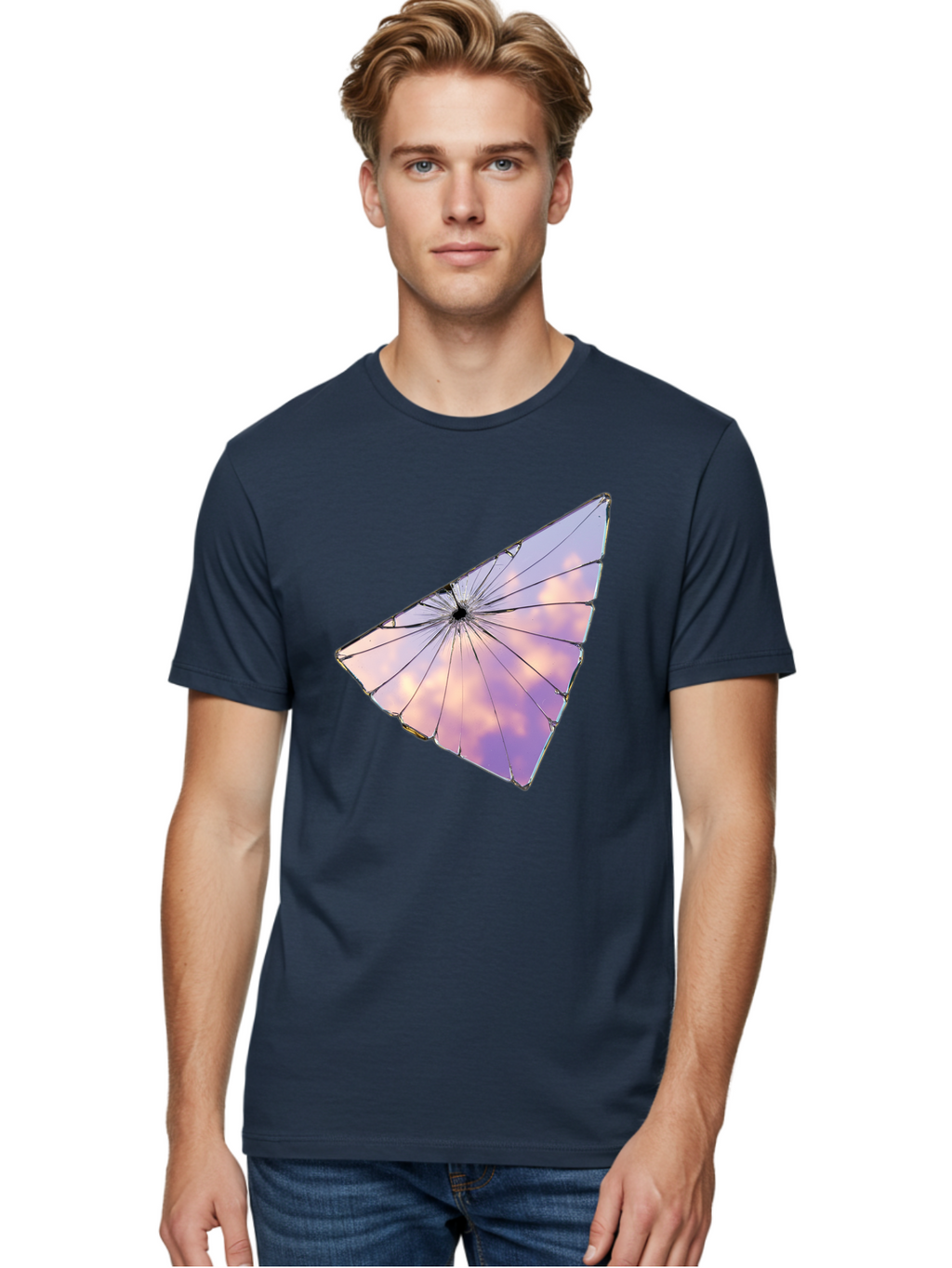 Shattered-Glass-2 Men'S Graphic Tee, 100% Cotton, Comfortable Casual Summer Wear, Machine Washable, Vintage Camera, Old Camera, Antique Camera, Black Camera, Classic Photography, Photography Equipment, Nostalgic Device, Film Camera, Camera Art Bal292