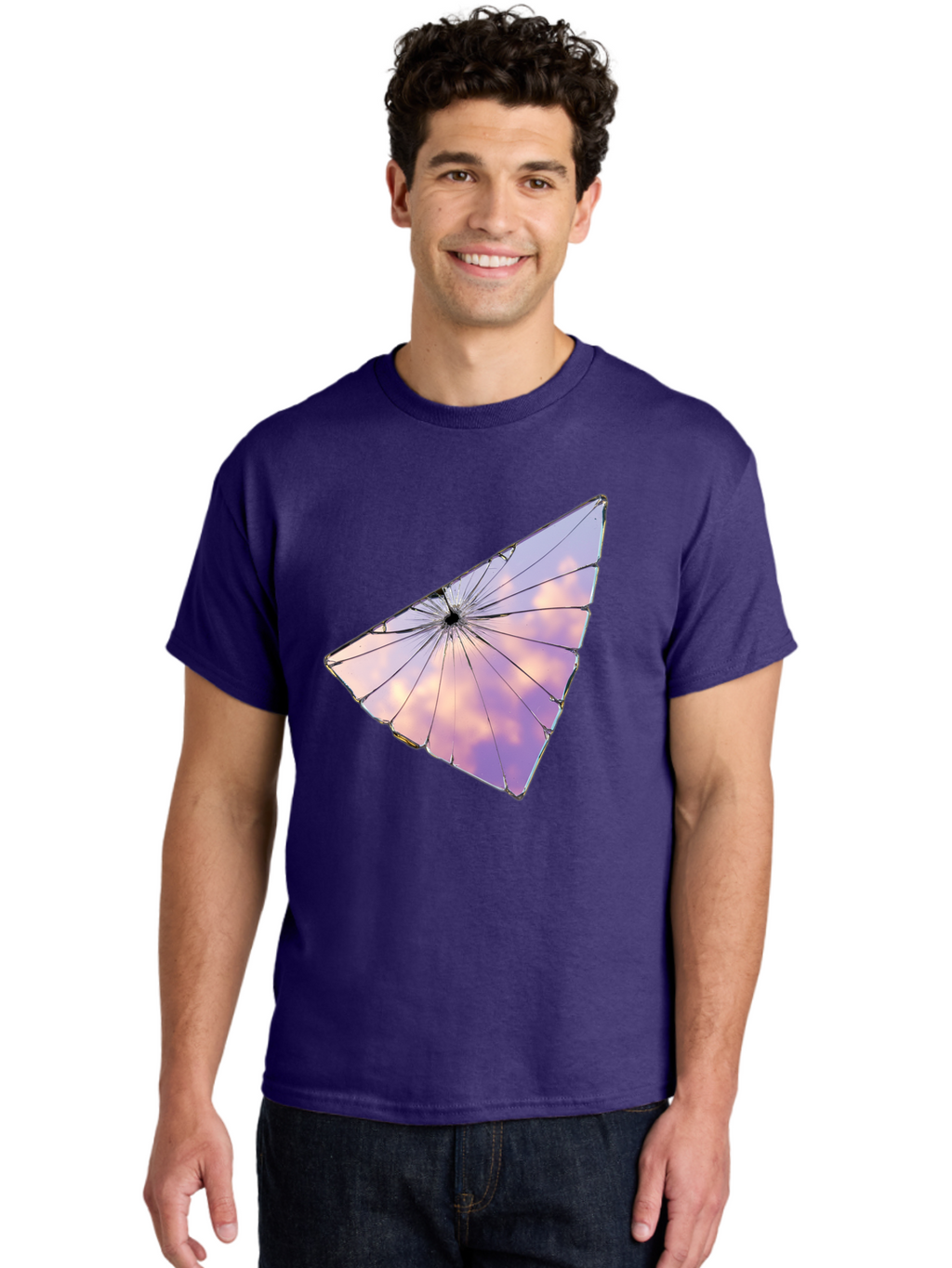 Shattered-Glass-2 Men'S Graphic Tee, 100% Cotton, Comfortable Casual Summer Wear, Machine Washable, Vintage Camera, Old Camera, Antique Camera, Black Camera, Classic Photography, Photography Equipment, Nostalgic Device, Film Camera, Camera Art Bal292