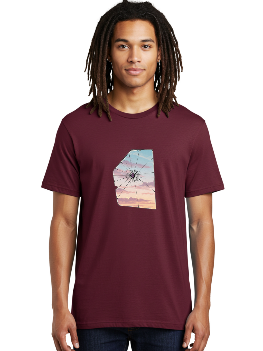 Shattered-Glass Men'S Graphic Tee, 100% Cotton, Comfortable Casual Summer Wear, Machine Washable, Vintage Camera, Old Camera, Antique Camera, Black Camera, Classic Photography, Photography Equipment, Nostalgic Device, Film Camera, Camera Art Bal294