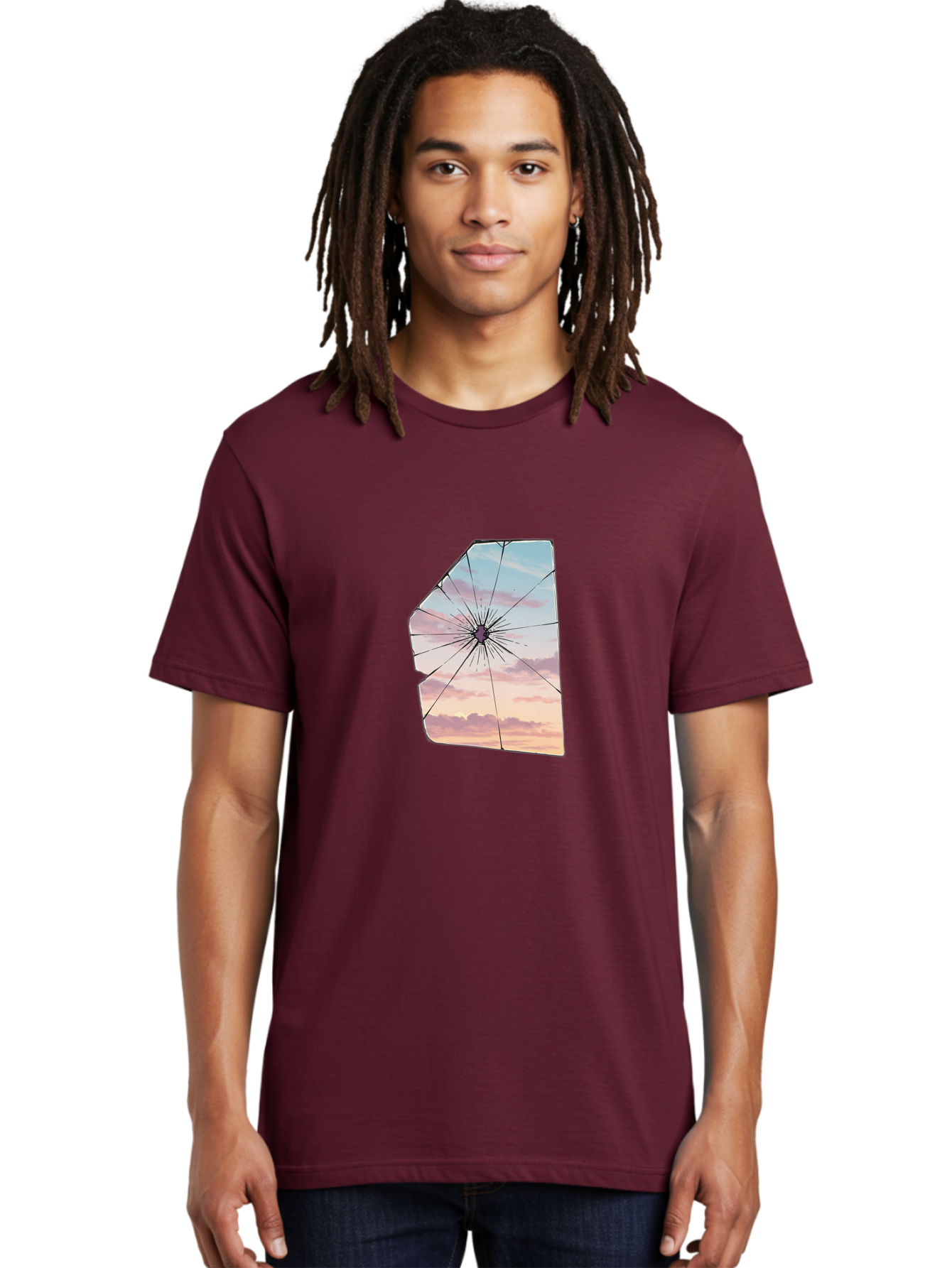 Shattered-Glass Men'S Graphic Tee, 100% Cotton, Comfortable Casual Summer Wear, Machine Washable, Vintage Camera, Old Camera, Antique Camera, Black Camera, Classic Photography, Photography Equipment, Nostalgic Device, Film Camera, Camera Art Bal294