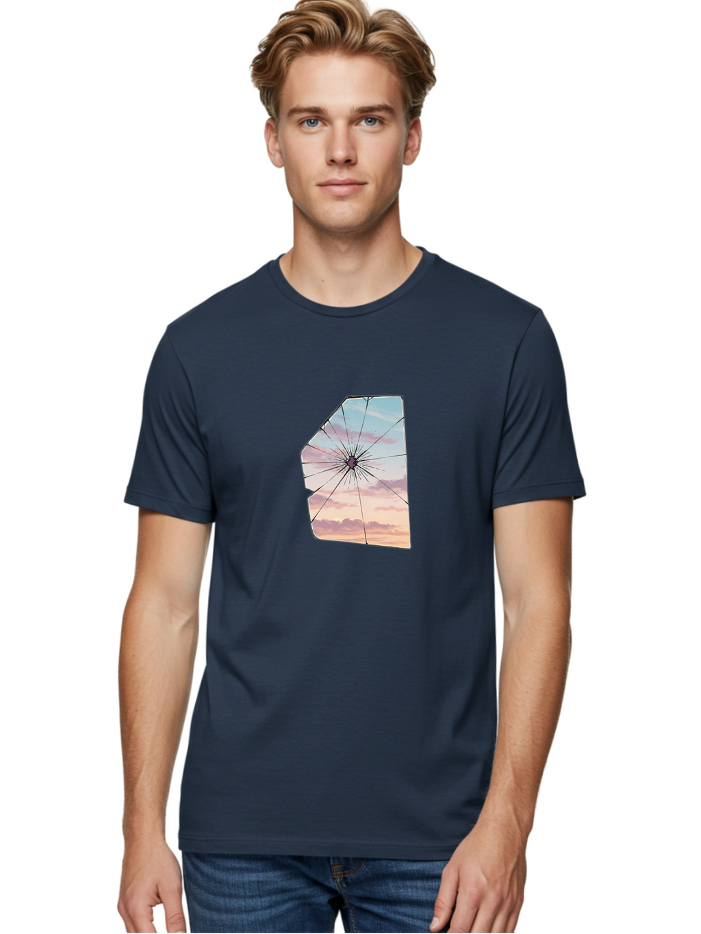 Shattered-Glass Men'S Graphic Tee, 100% Cotton, Comfortable Casual Summer Wear, Machine Washable, Vintage Camera, Old Camera, Antique Camera, Black Camera, Classic Photography, Photography Equipment, Nostalgic Device, Film Camera, Camera Art Bal294