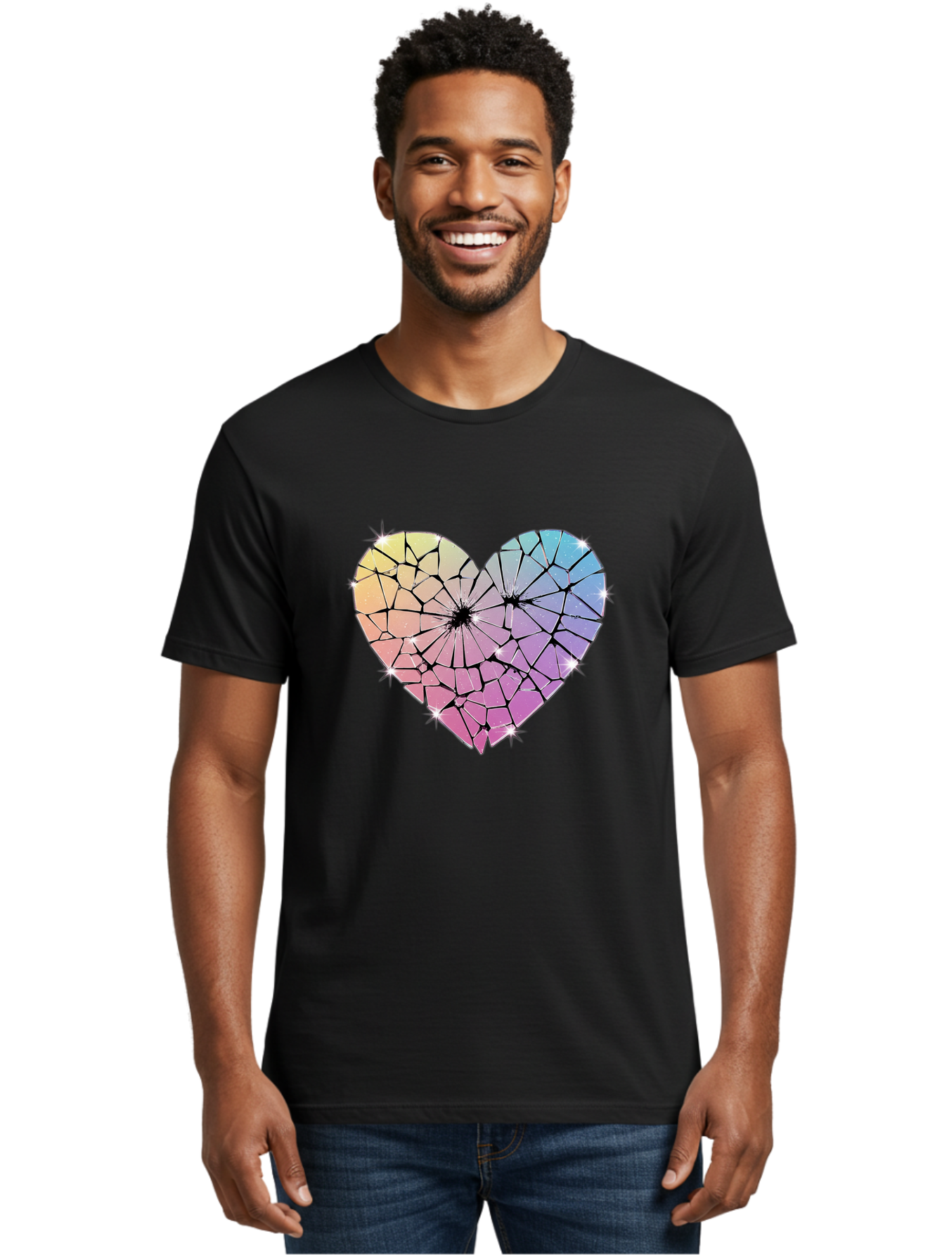 Shattered-Heart Men'S Graphic Tee, 100% Cotton, Comfortable Casual Summer Wear, Machine Washable, Vintage Camera, Old Camera, Antique Camera, Black Camera, Classic Photography, Photography Equipment, Nostalgic Device, Film Camera, Camera Art Bal296