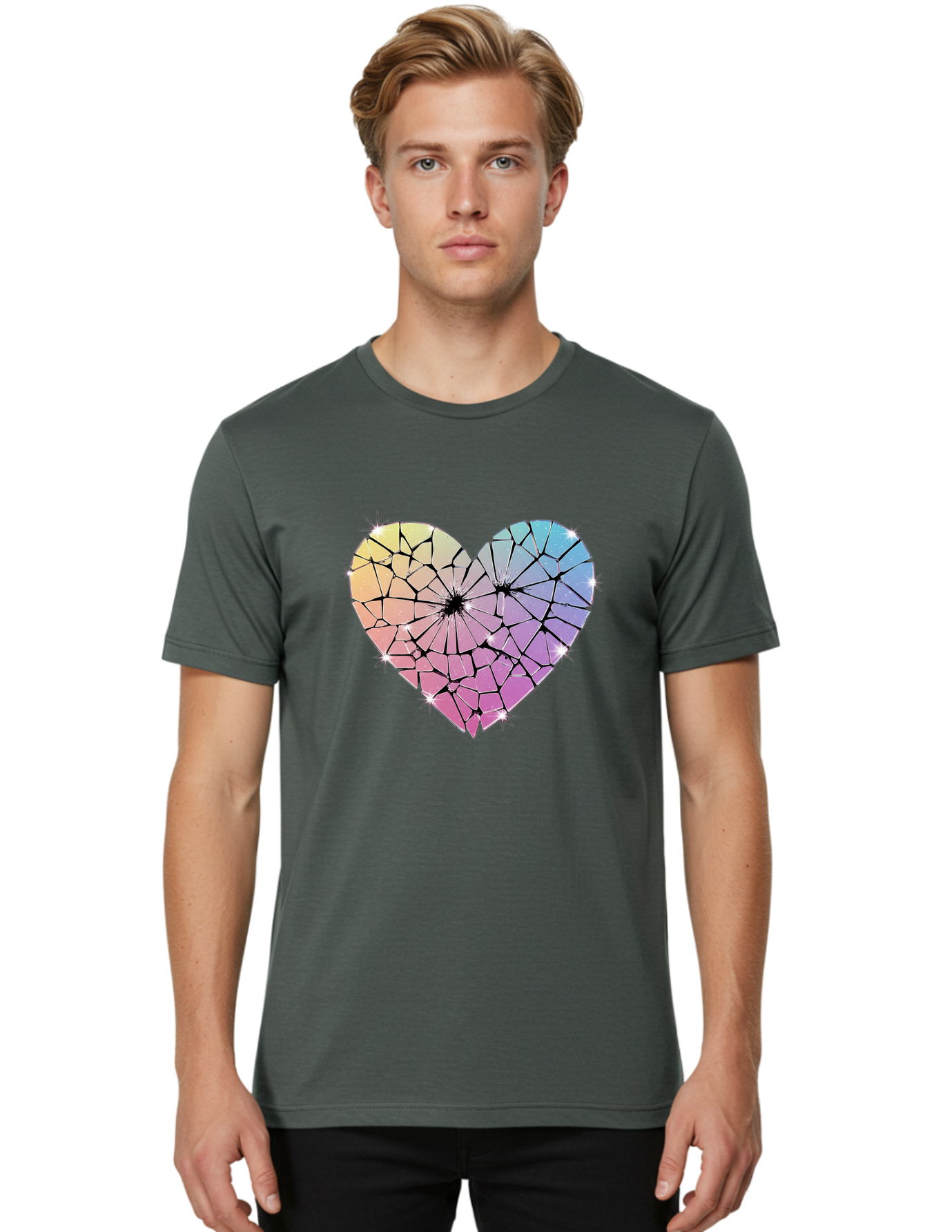 Shattered-Heart Men'S Graphic Tee, 100% Cotton, Comfortable Casual Summer Wear, Machine Washable, Vintage Camera, Old Camera, Antique Camera, Black Camera, Classic Photography, Photography Equipment, Nostalgic Device, Film Camera, Camera Art Bal296