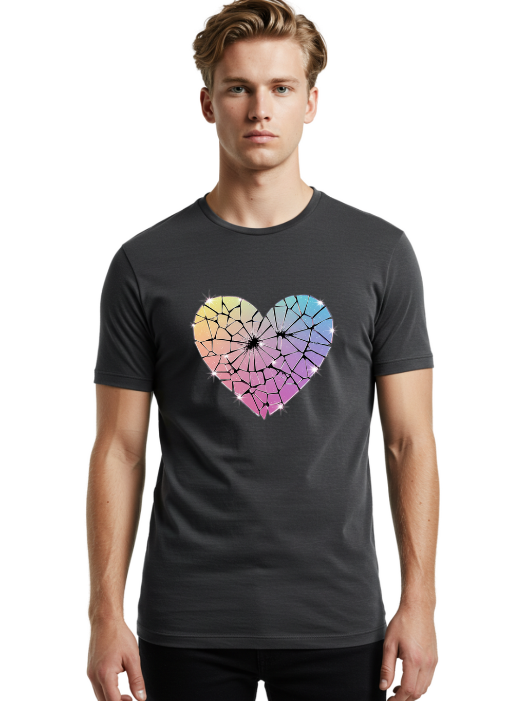 Shattered-Heart Men'S Graphic Tee, 100% Cotton, Comfortable Casual Summer Wear, Machine Washable, Vintage Camera, Old Camera, Antique Camera, Black Camera, Classic Photography, Photography Equipment, Nostalgic Device, Film Camera, Camera Art Bal296