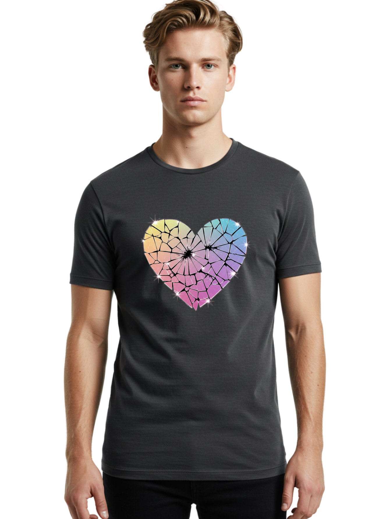 Shattered-Heart Men'S Graphic Tee, 100% Cotton, Comfortable Casual Summer Wear, Machine Washable, Vintage Camera, Old Camera, Antique Camera, Black Camera, Classic Photography, Photography Equipment, Nostalgic Device, Film Camera, Camera Art Bal296