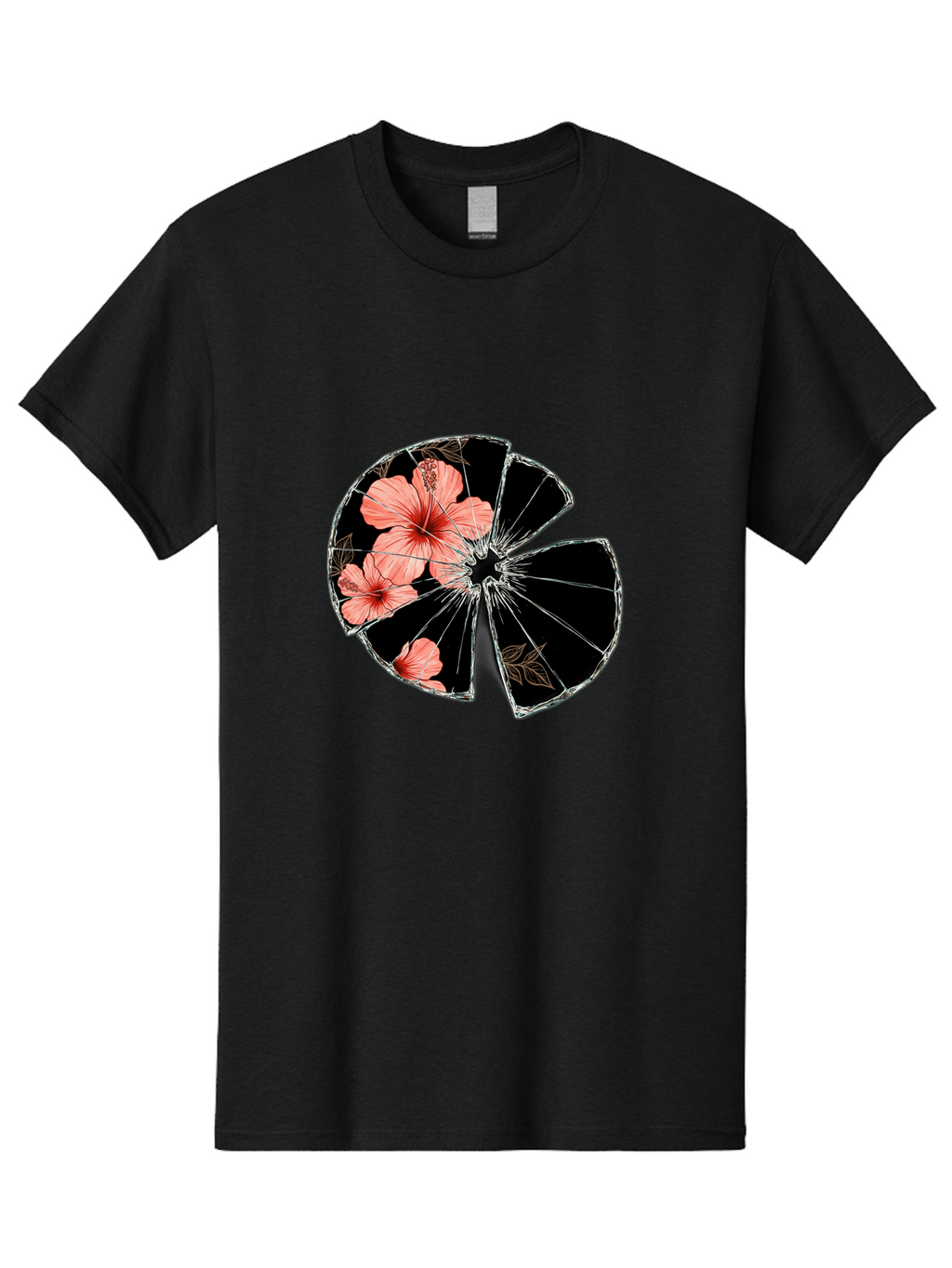 Shattered-Hibiscus Men'S Graphic Tee, 100% Cotton, Comfortable Casual Summer Wear, Machine Washable, Vintage Camera, Old Camera, Antique Camera, Black Camera, Classic Photography, Photography Equipment, Nostalgic Device, Film Camera, Bal297