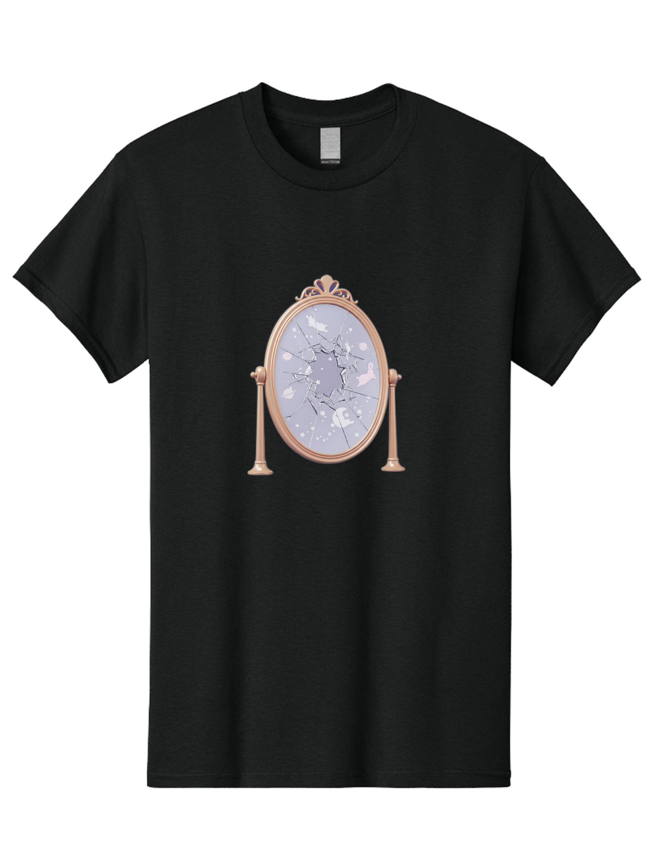 Shattered-Mirror-1 Men'S Graphic Tee, 100% Cotton, Comfortable Casual Summer Wear, Machine Washable, Vintage Camera, Old Camera, Antique Camera, Black Camera, Classic Photography, Photography Equipment, Nostalgic Device, Film Camera, Bal298