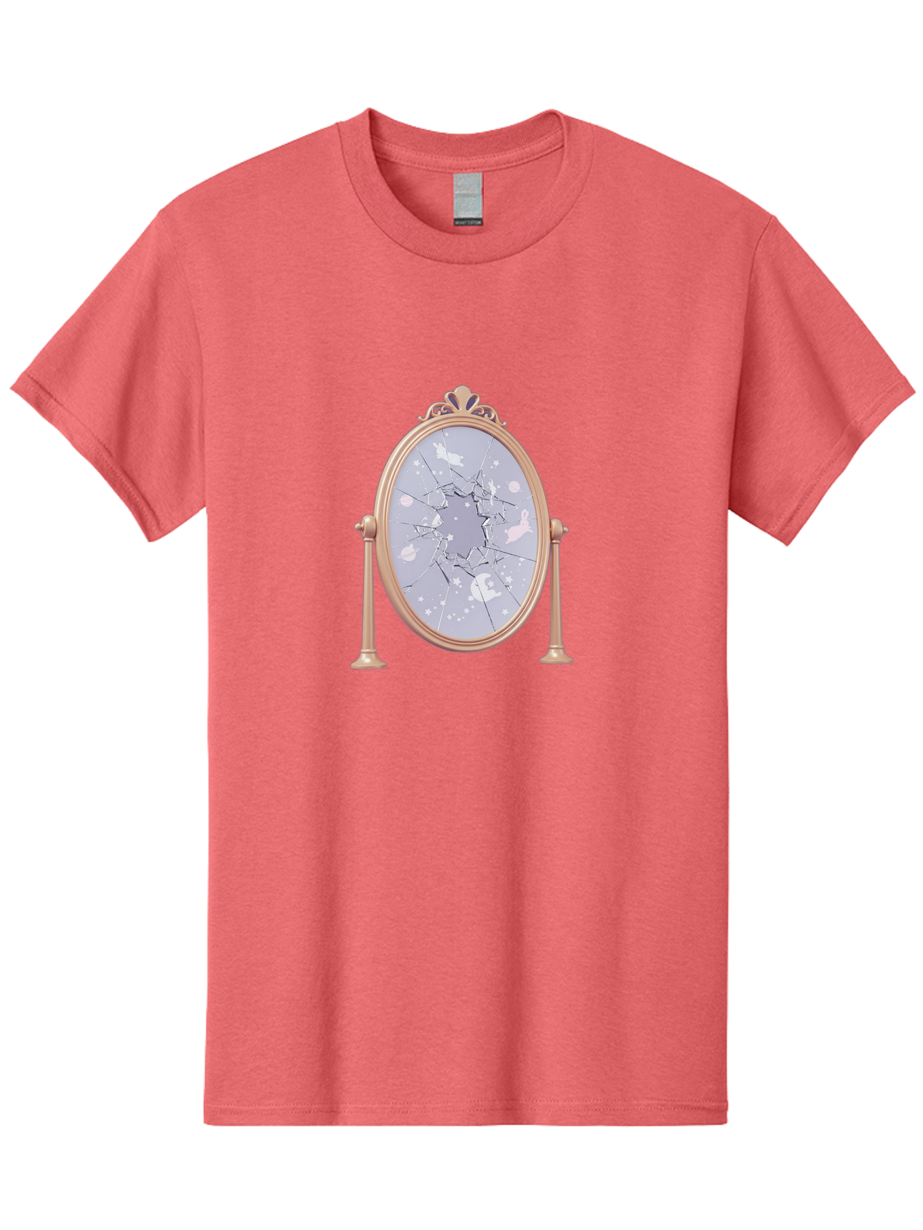Shattered-Mirror-1 Men'S Graphic Tee, 100% Cotton, Comfortable Casual Summer Wear, Machine Washable, Vintage Camera, Old Camera, Antique Camera, Black Camera, Classic Photography, Photography Equipment, Nostalgic Device, Film Camera, Bal298