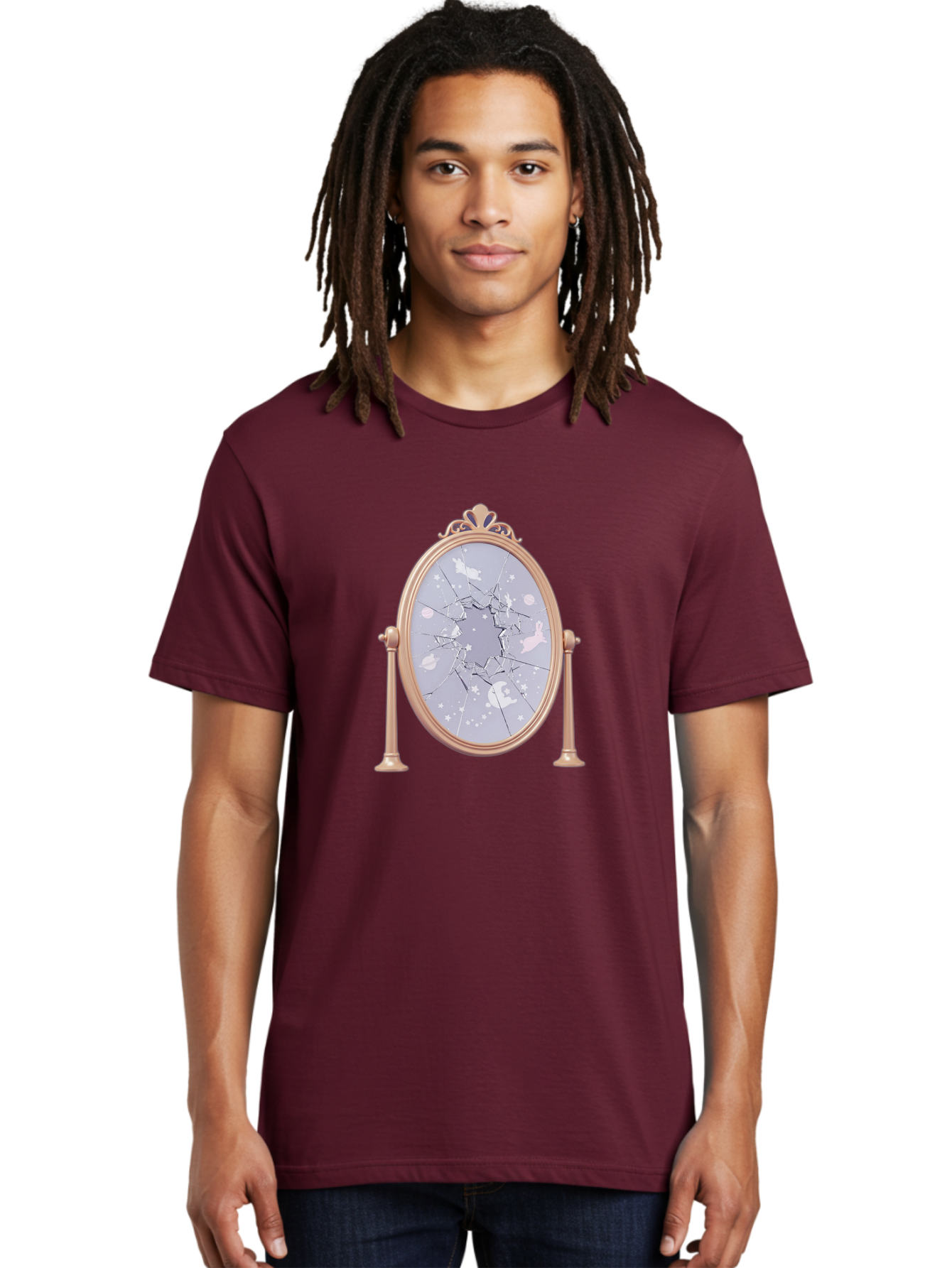 Shattered-Mirror-1 Men'S Graphic Tee, 100% Cotton, Comfortable Casual Summer Wear, Machine Washable, Vintage Camera, Old Camera, Antique Camera, Black Camera, Classic Photography, Photography Equipment, Nostalgic Device, Film Camera, Bal298