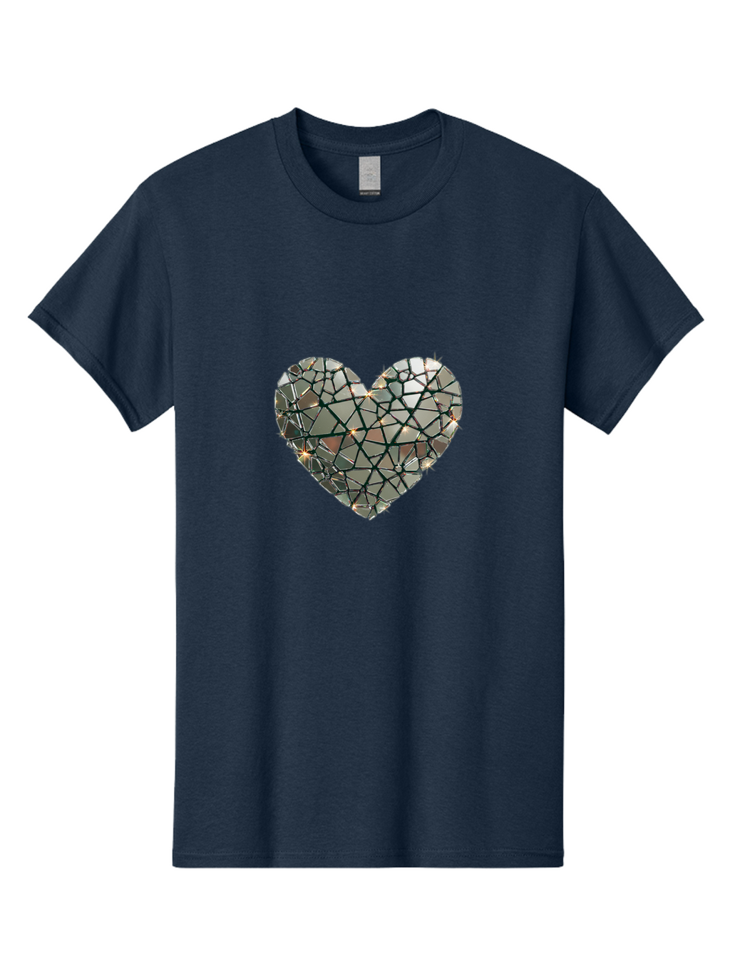 Shattered-Mirror-Heart Men'S Graphic Tee, 100% Cotton, Comfortable Casual Summer Wear, Machine Washable, Vintage Camera, Old Camera, Antique Camera, Black Camera, Classic Photography, Photography Equipment, Nostalgic Device, Film Camera, Bal299