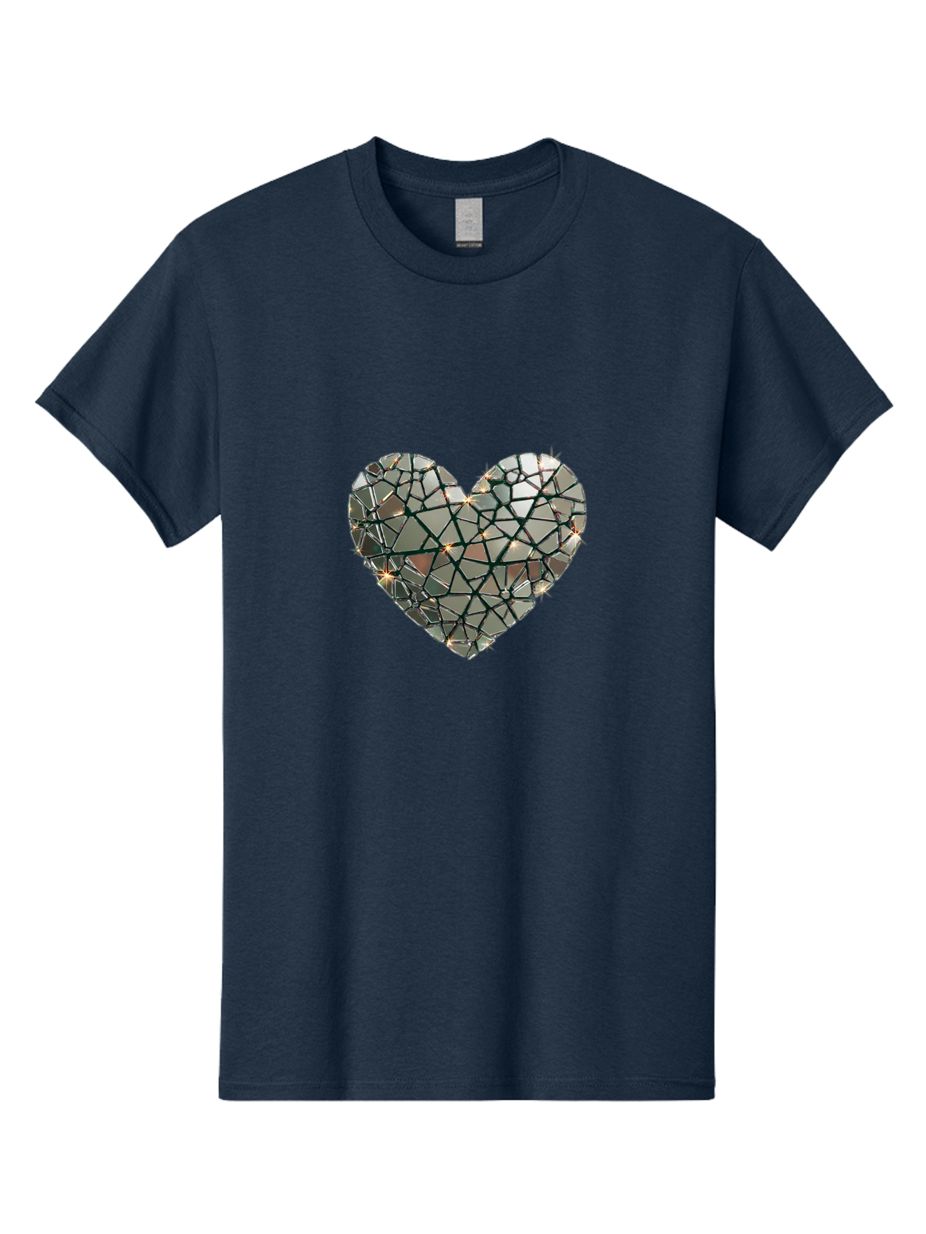 Shattered-Mirror-Heart Men'S Graphic Tee, 100% Cotton, Comfortable Casual Summer Wear, Machine Washable, Vintage Camera, Old Camera, Antique Camera, Black Camera, Classic Photography, Photography Equipment, Nostalgic Device, Film Camera, Bal299
