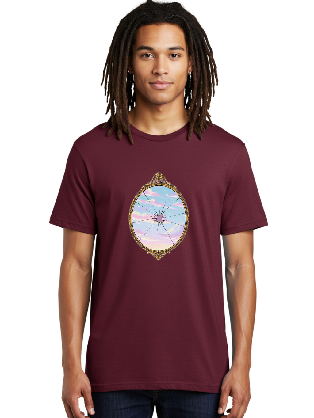 Shattered-Mirror-Sky Men'S Graphic Tee, 100% Cotton, Comfortable Casual Summer Wear, Machine Washable, Vintage Camera, Old Camera, Antique Camera, Black Camera, Classic Photography, Photography Equipment, Nostalgic Device, Film Camera, Bal300
