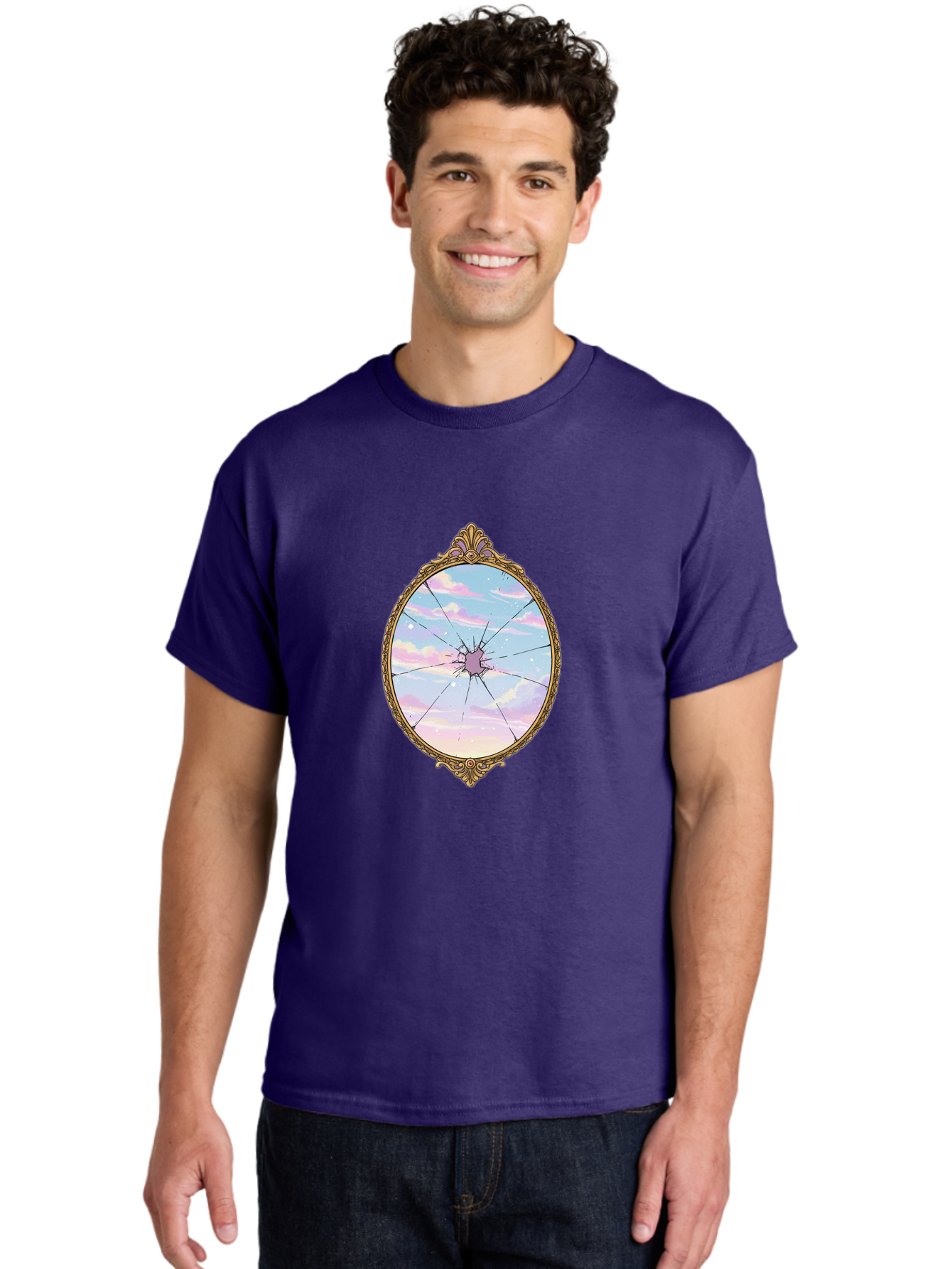 Shattered-Mirror-Sky Men'S Graphic Tee, 100% Cotton, Comfortable Casual Summer Wear, Machine Washable, Vintage Camera, Old Camera, Antique Camera, Black Camera, Classic Photography, Photography Equipment, Nostalgic Device, Film Camera, Bal300