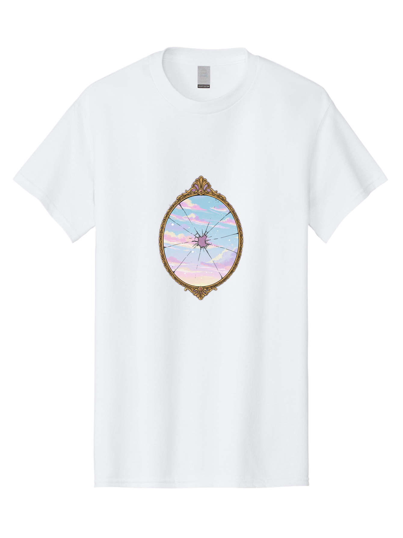 Shattered-Mirror-Sky Men'S Graphic Tee, 100% Cotton, Comfortable Casual Summer Wear, Machine Washable, Vintage Camera, Old Camera, Antique Camera, Black Camera, Classic Photography, Photography Equipment, Nostalgic Device, Film Camera, Bal300