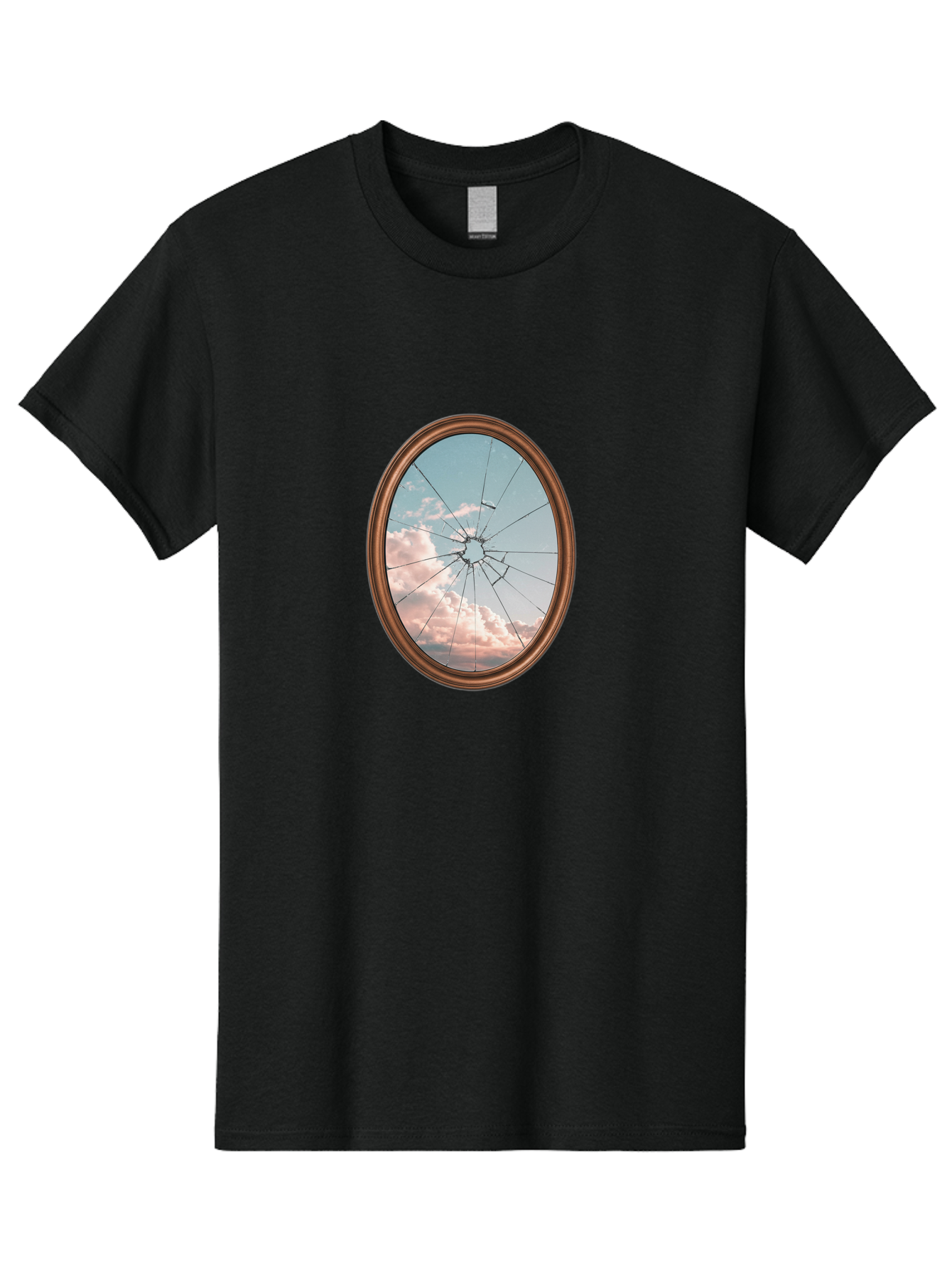 Shattered-Mirror Men'S Graphic Tee, 100% Cotton, Comfortable Casual Summer Wear, Machine Washable, Vintage Camera, Old Camera, Antique Camera, Black Camera, Classic Photography, Photography Equipment, Nostalgic Device, Film Camera, Camera Art Bal301