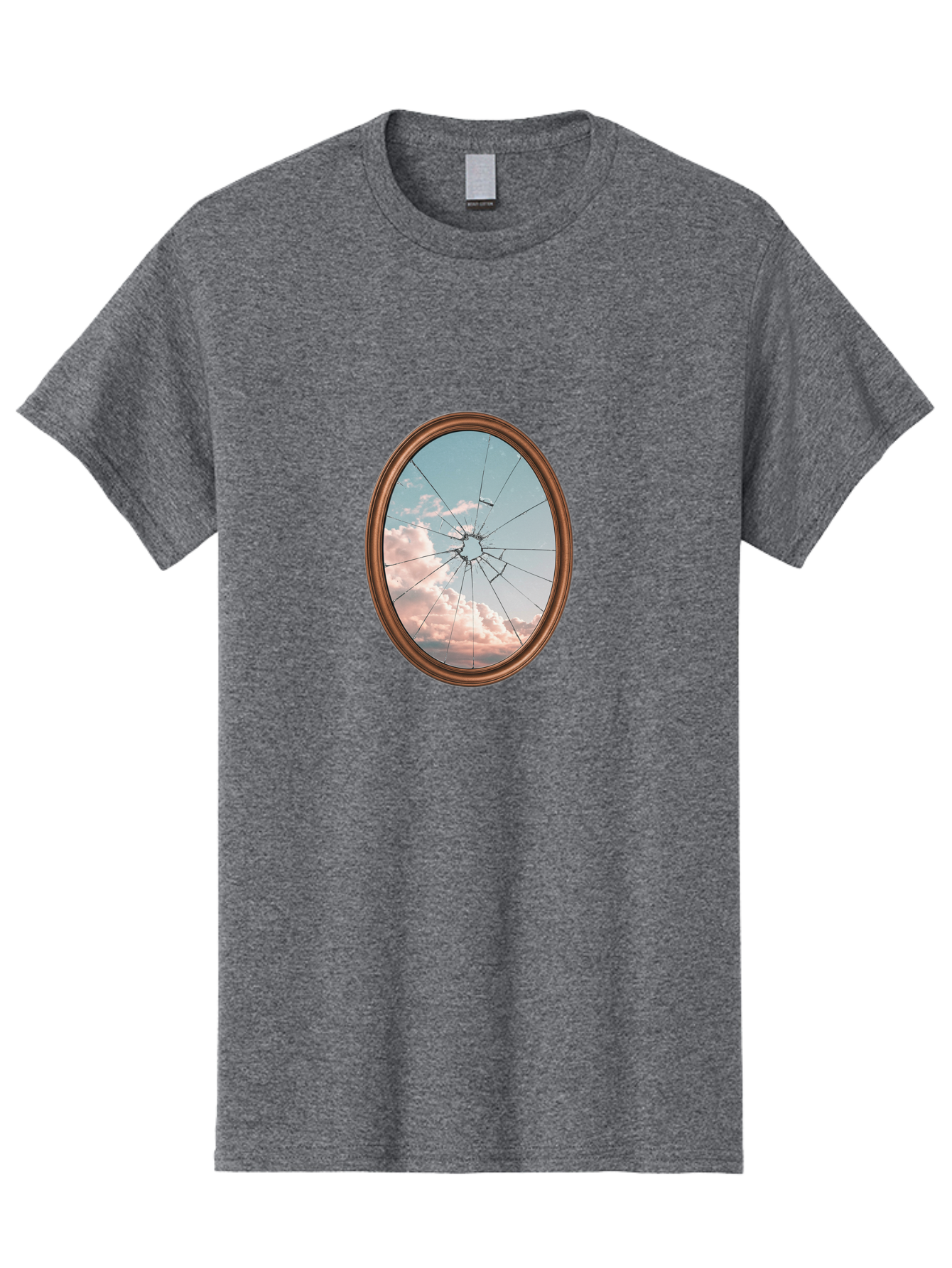 Shattered-Mirror Men'S Graphic Tee, 100% Cotton, Comfortable Casual Summer Wear, Machine Washable, Vintage Camera, Old Camera, Antique Camera, Black Camera, Classic Photography, Photography Equipment, Nostalgic Device, Film Camera, Camera Art Bal301