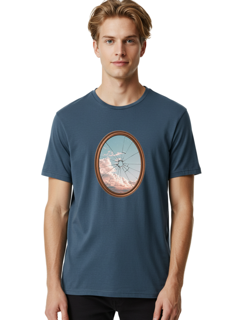 Shattered-Mirror Men'S Graphic Tee, 100% Cotton, Comfortable Casual Summer Wear, Machine Washable, Vintage Camera, Old Camera, Antique Camera, Black Camera, Classic Photography, Photography Equipment, Nostalgic Device, Film Camera, Camera Art Bal301