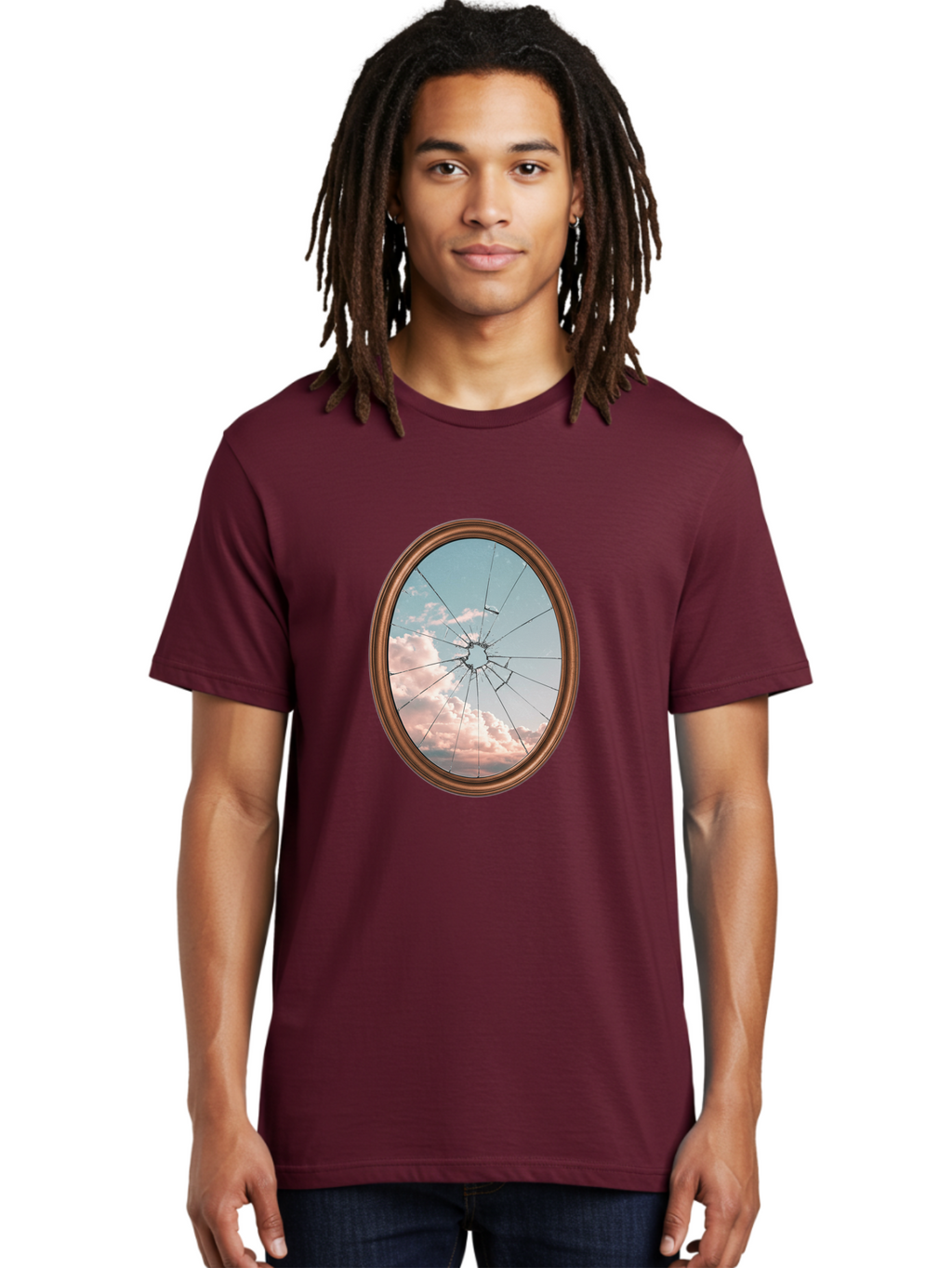 Shattered-Mirror Men'S Graphic Tee, 100% Cotton, Comfortable Casual Summer Wear, Machine Washable, Vintage Camera, Old Camera, Antique Camera, Black Camera, Classic Photography, Photography Equipment, Nostalgic Device, Film Camera, Camera Art Bal301