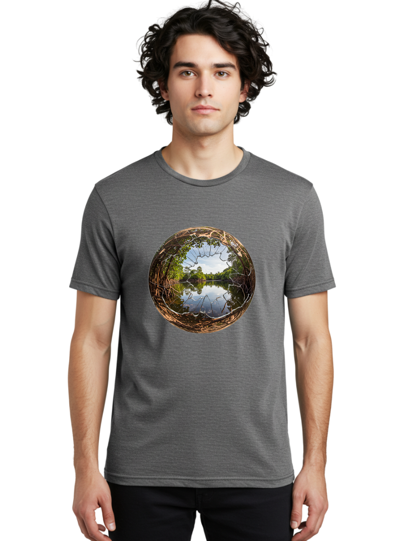Shattered-Orb Men'S Graphic Tee, 100% Cotton, Comfortable Casual Summer Wear, Machine Washable, Vintage Camera, Old Camera, Antique Camera, Black Camera, Classic Photography, Photography Equipment, Nostalgic Device, Film Camera, Camera Art Bal302