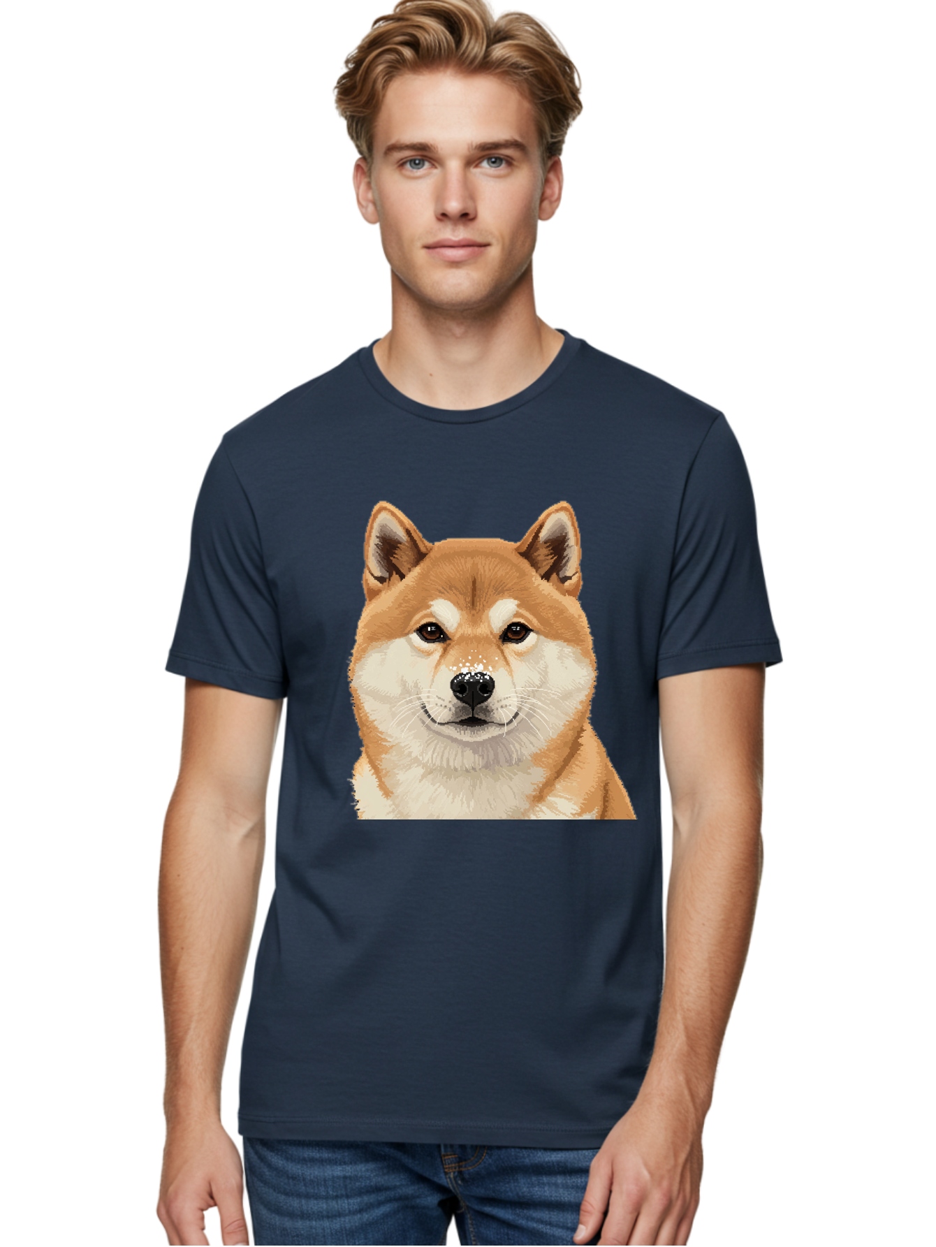 Shiba-Inu-Dog Men'S Graphic Tee, 100% Cotton, Comfortable Casual Summer Wear, Machine Washable, Vintage Camera, Old Camera, Antique Camera, Black Camera, Classic Photography, Photography Equipment, Nostalgic Device, Film Camera, Camera Art Bal306