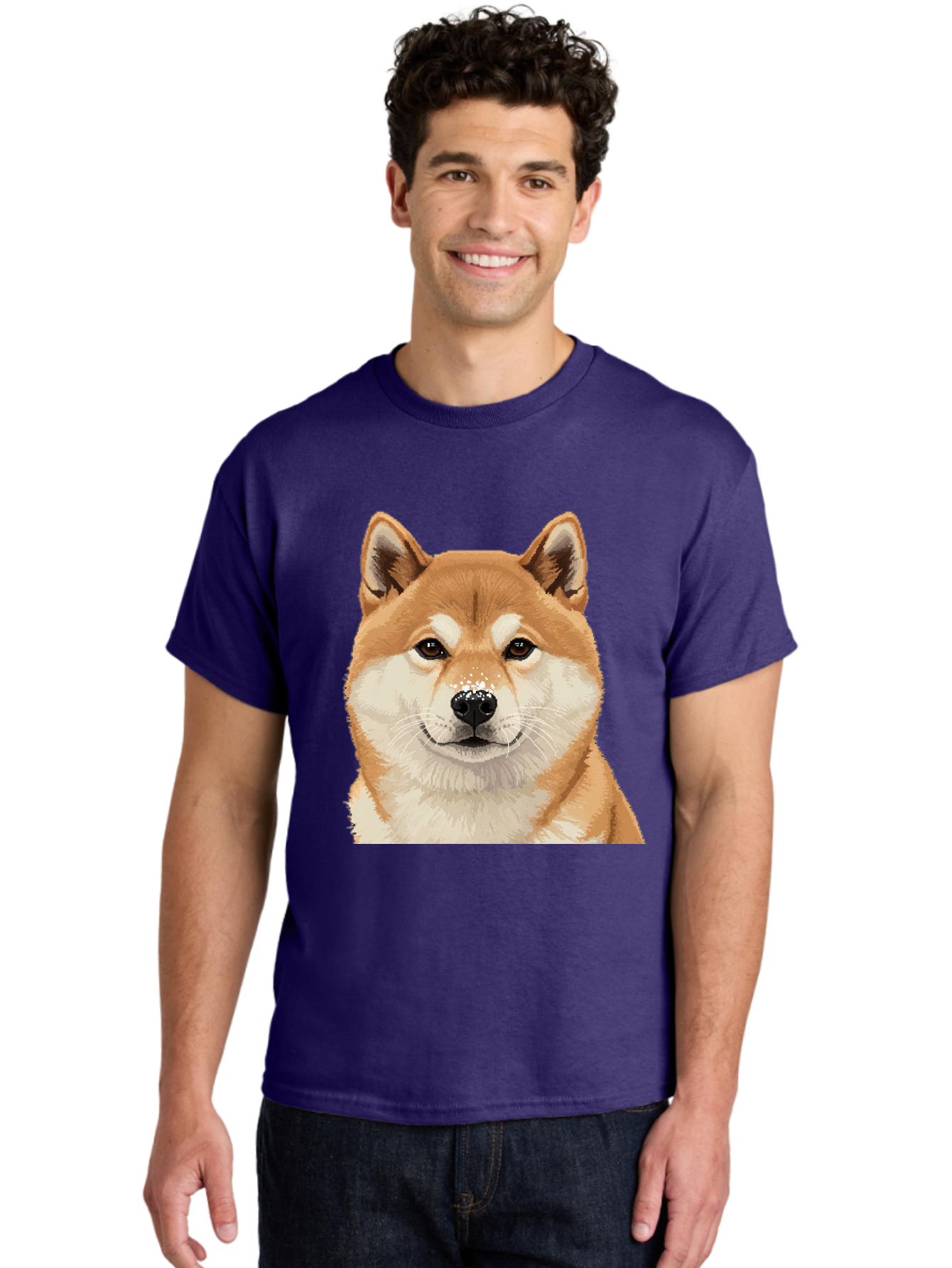 Shiba-Inu-Dog Men'S Graphic Tee, 100% Cotton, Comfortable Casual Summer Wear, Machine Washable, Vintage Camera, Old Camera, Antique Camera, Black Camera, Classic Photography, Photography Equipment, Nostalgic Device, Film Camera, Camera Art Bal306