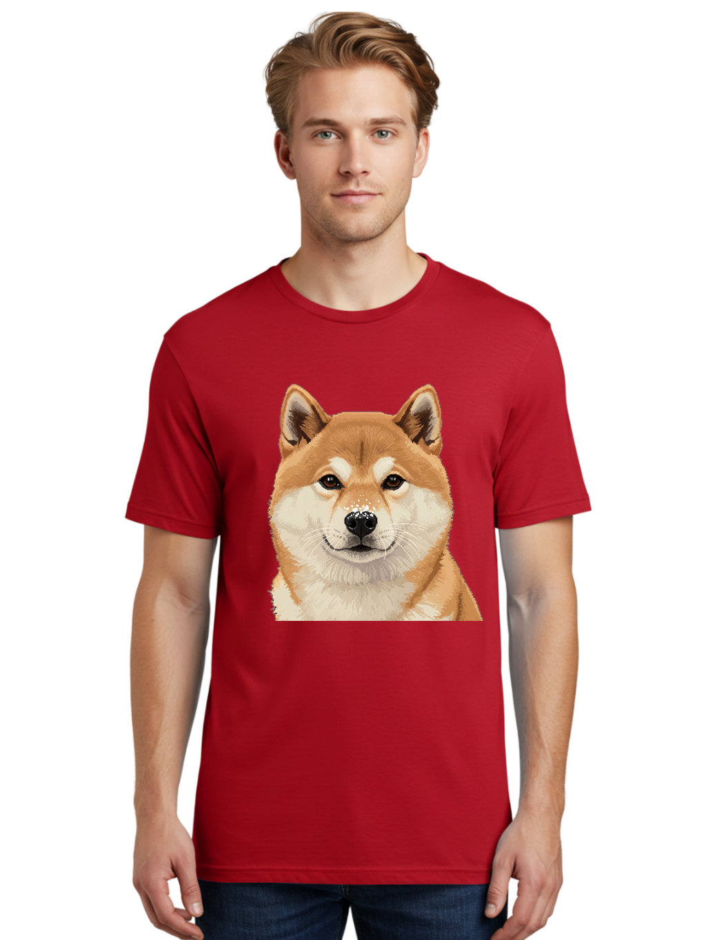 Shiba-Inu-Dog Men'S Graphic Tee, 100% Cotton, Comfortable Casual Summer Wear, Machine Washable, Vintage Camera, Old Camera, Antique Camera, Black Camera, Classic Photography, Photography Equipment, Nostalgic Device, Film Camera, Camera Art Bal306