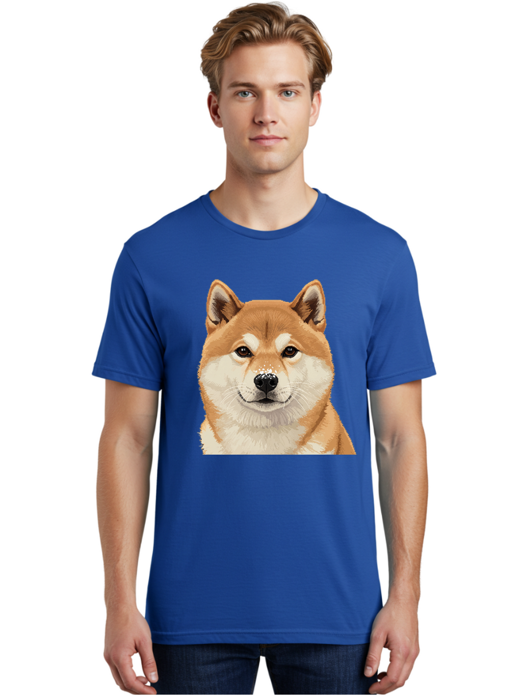 Shiba-Inu-Dog Men'S Graphic Tee, 100% Cotton, Comfortable Casual Summer Wear, Machine Washable, Vintage Camera, Old Camera, Antique Camera, Black Camera, Classic Photography, Photography Equipment, Nostalgic Device, Film Camera, Camera Art Bal306