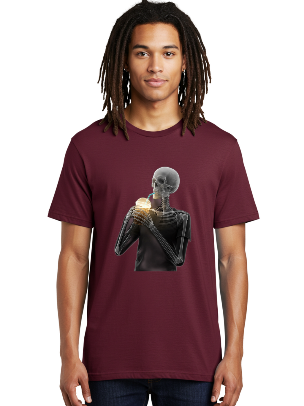 Shoulder-Skeleton Men'S Graphic Tee, 100% Cotton, Comfortable Casual Summer Wear, Machine Washable, Vintage Camera, Old Camera, Antique Camera, Black Camera, Classic Photography, Photography Equipment, Nostalgic Device, Film Camera, Camera Art Bal308