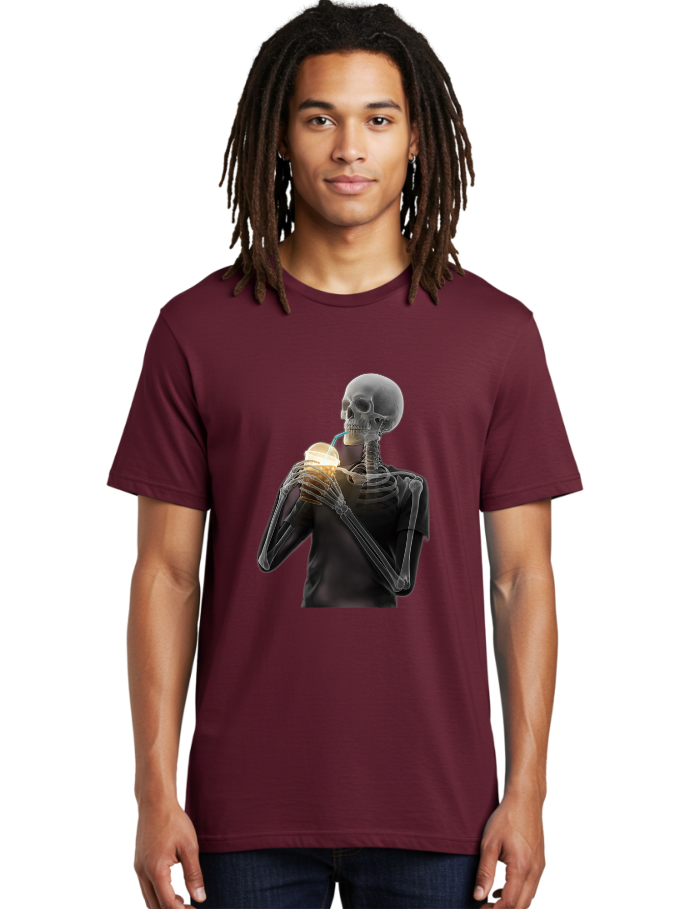 Shoulder-Skeleton Men'S Graphic Tee, 100% Cotton, Comfortable Casual Summer Wear, Machine Washable, Vintage Camera, Old Camera, Antique Camera, Black Camera, Classic Photography, Photography Equipment, Nostalgic Device, Film Camera, Camera Art Bal308