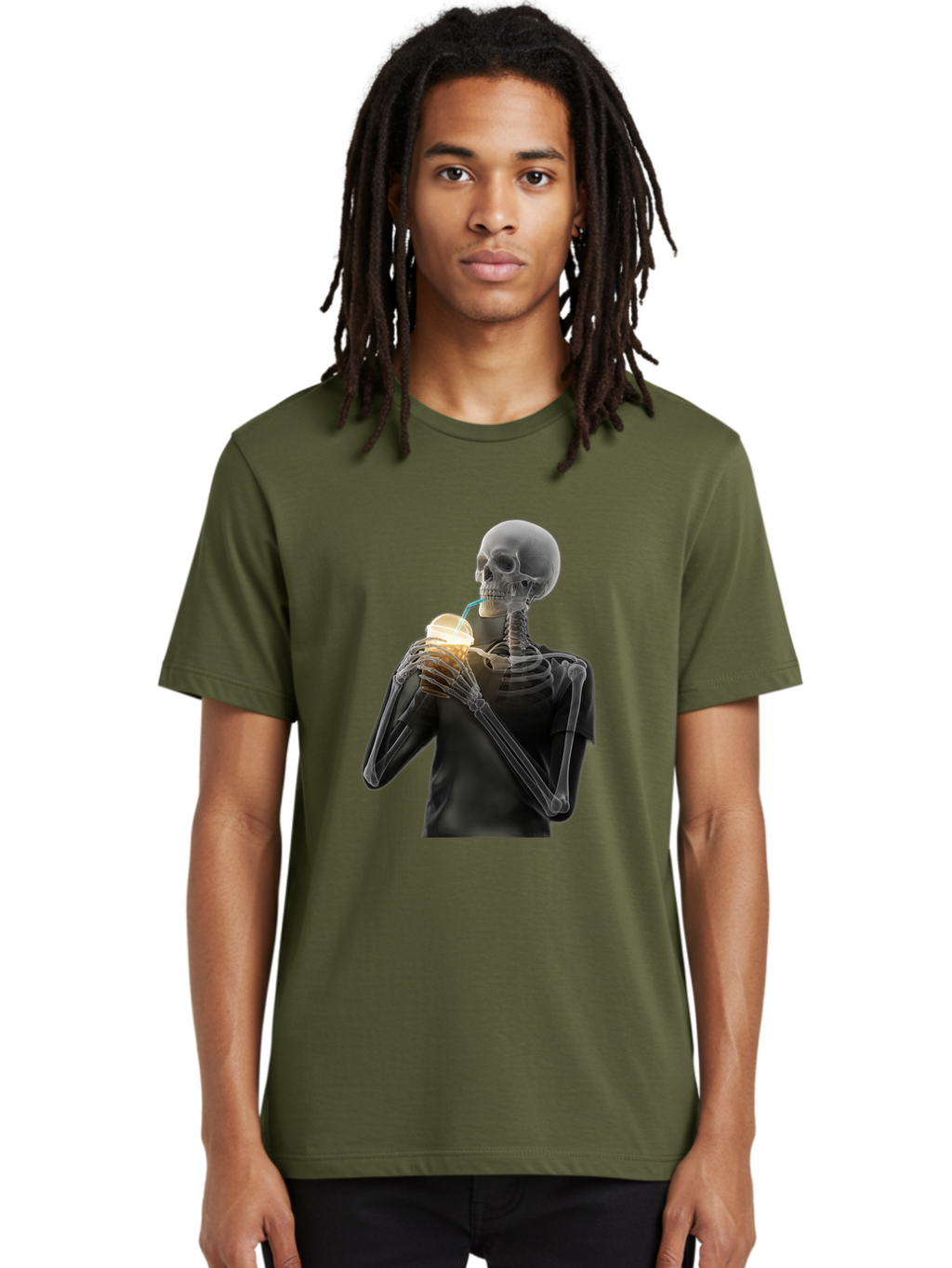 Shoulder-Skeleton Men'S Graphic Tee, 100% Cotton, Comfortable Casual Summer Wear, Machine Washable, Vintage Camera, Old Camera, Antique Camera, Black Camera, Classic Photography, Photography Equipment, Nostalgic Device, Film Camera, Camera Art Bal308