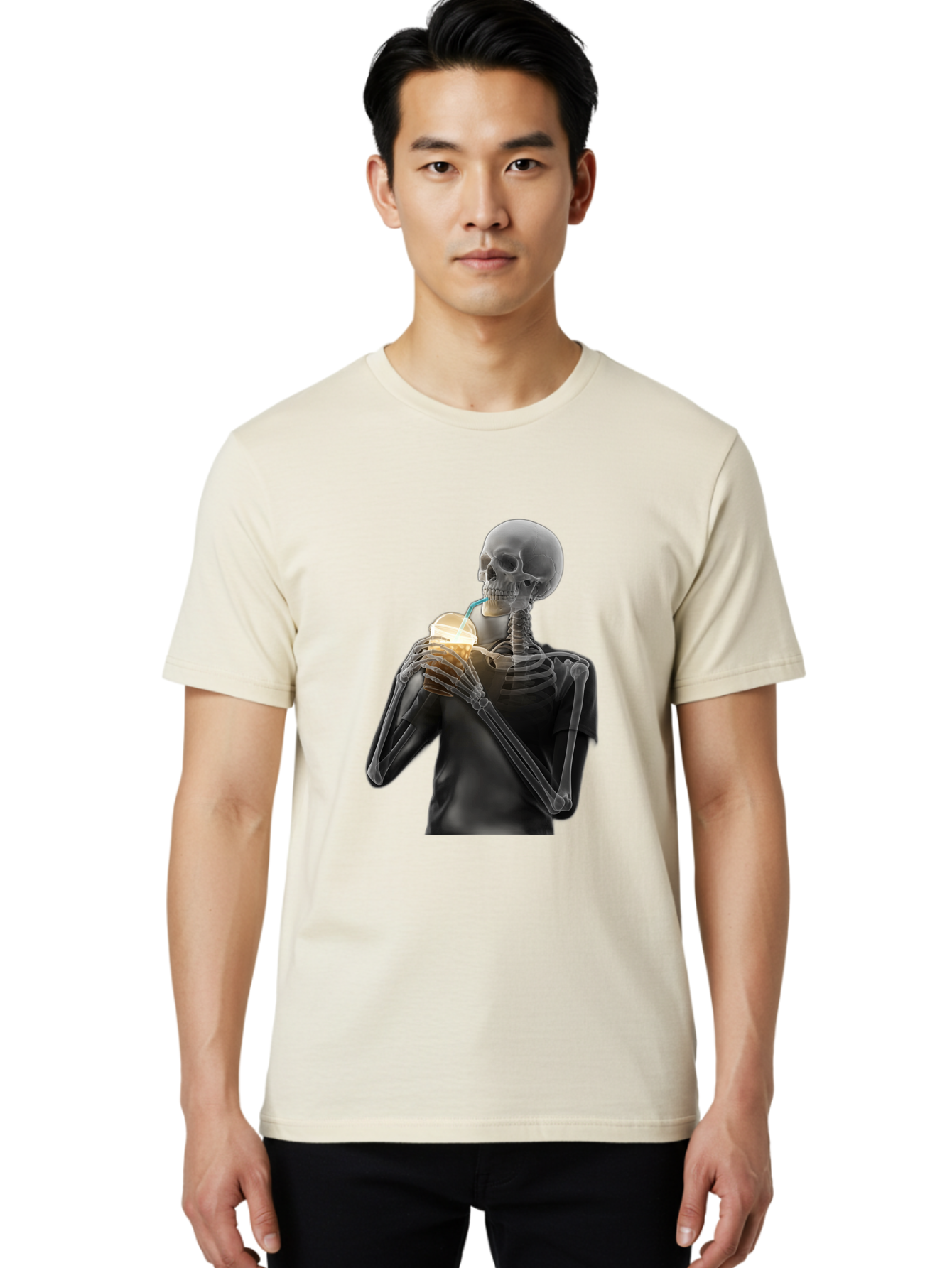 Shoulder-Skeleton Men'S Graphic Tee, 100% Cotton, Comfortable Casual Summer Wear, Machine Washable, Vintage Camera, Old Camera, Antique Camera, Black Camera, Classic Photography, Photography Equipment, Nostalgic Device, Film Camera, Camera Art Bal308