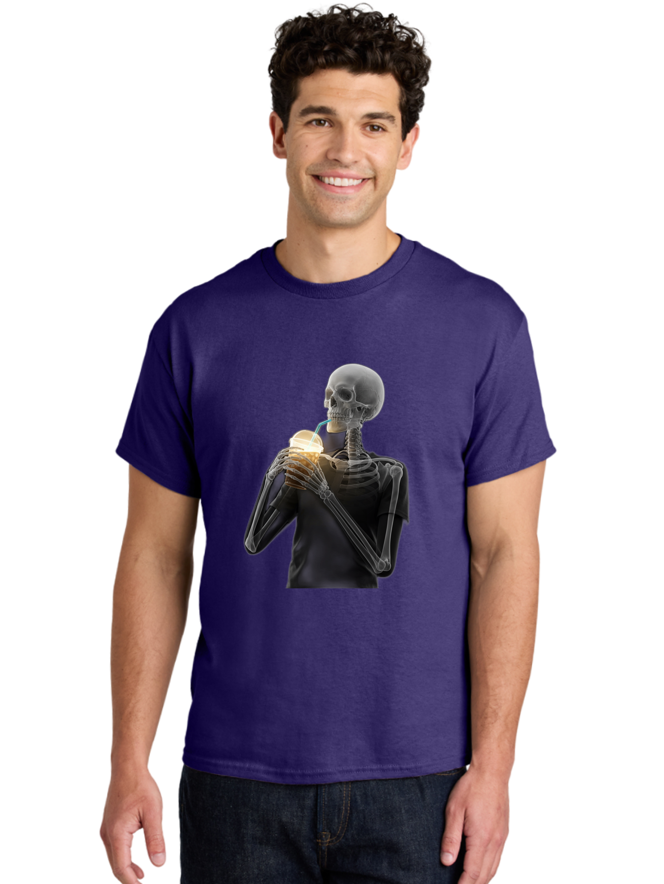 Shoulder-Skeleton Men'S Graphic Tee, 100% Cotton, Comfortable Casual Summer Wear, Machine Washable, Vintage Camera, Old Camera, Antique Camera, Black Camera, Classic Photography, Photography Equipment, Nostalgic Device, Film Camera, Camera Art Bal308