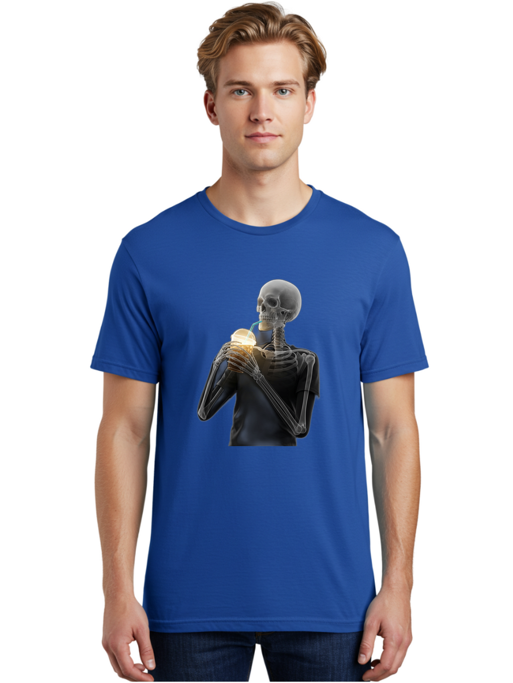 Shoulder-Skeleton Men'S Graphic Tee, 100% Cotton, Comfortable Casual Summer Wear, Machine Washable, Vintage Camera, Old Camera, Antique Camera, Black Camera, Classic Photography, Photography Equipment, Nostalgic Device, Film Camera, Camera Art Bal308