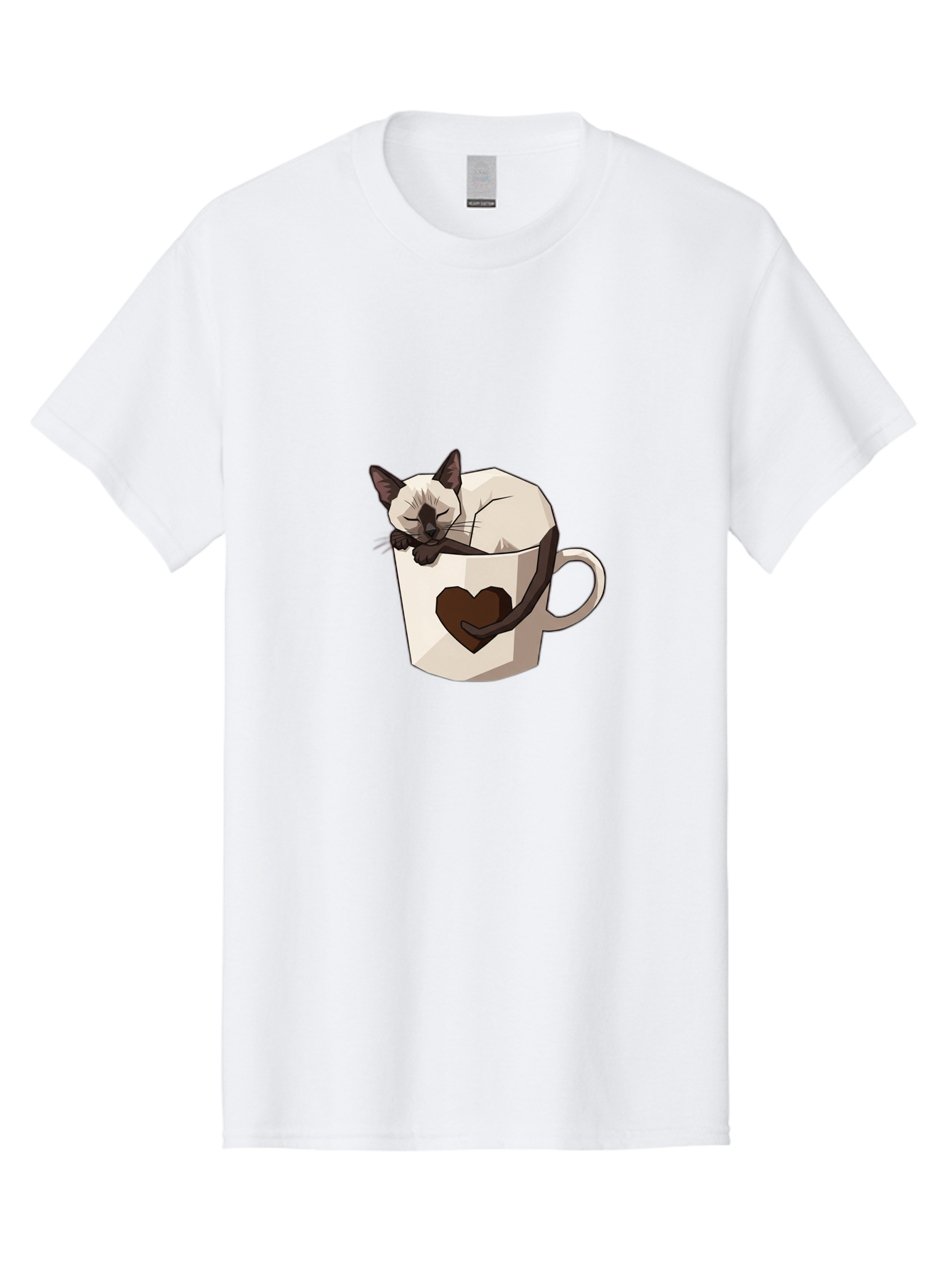 Siamese-Cat-In-Coffee-Cup Men'S Graphic Tee, 100% Cotton, Comfortable Casual Summer Wear, Machine Washable, Vintage Camera, Old Camera, Antique Camera, Black Camera, Classic Photography, Photography Equipment, Nostalgic Device, Film Camera, Bal309
