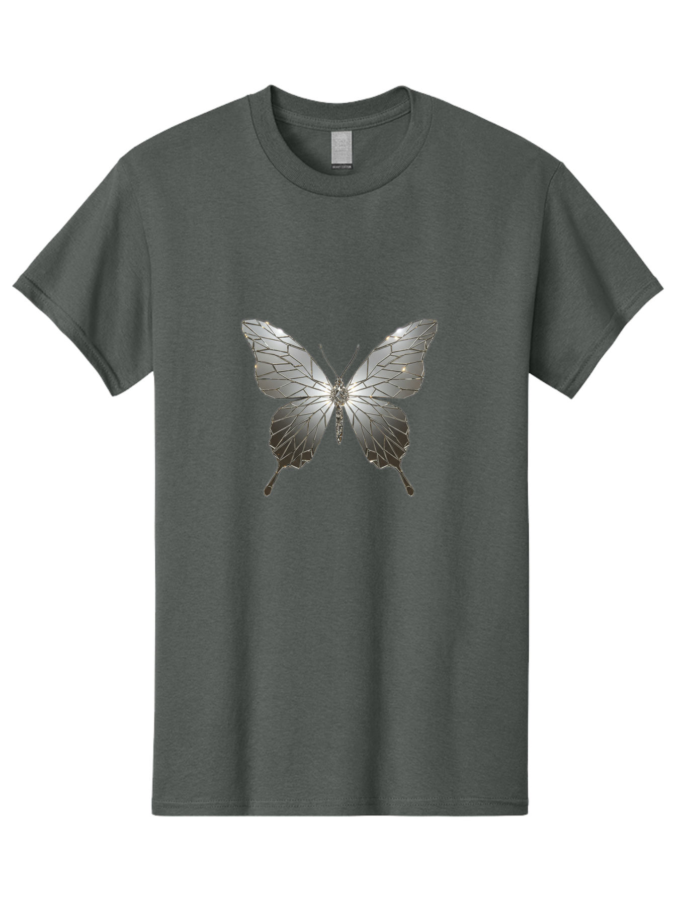 Silver-Butterfly Men'S Graphic Tee, 100% Cotton, Comfortable Casual Summer Wear, Machine Washable, Vintage Camera, Old Camera, Antique Camera, Black Camera, Classic Photography, Photography Equipment, Nostalgic Device, Film Camera, Camera Art Bal310