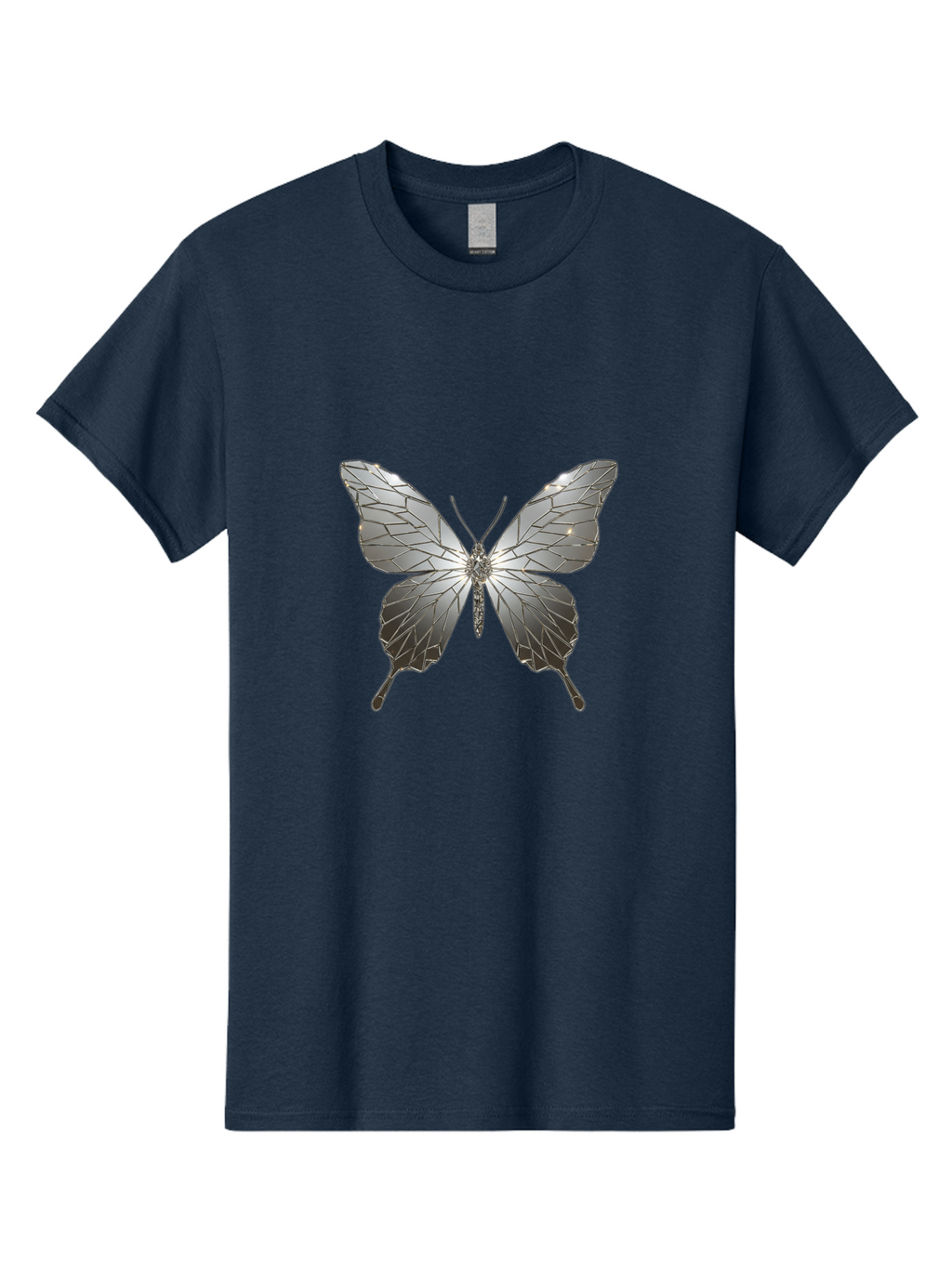 Silver-Butterfly Men'S Graphic Tee, 100% Cotton, Comfortable Casual Summer Wear, Machine Washable, Vintage Camera, Old Camera, Antique Camera, Black Camera, Classic Photography, Photography Equipment, Nostalgic Device, Film Camera, Camera Art Bal310