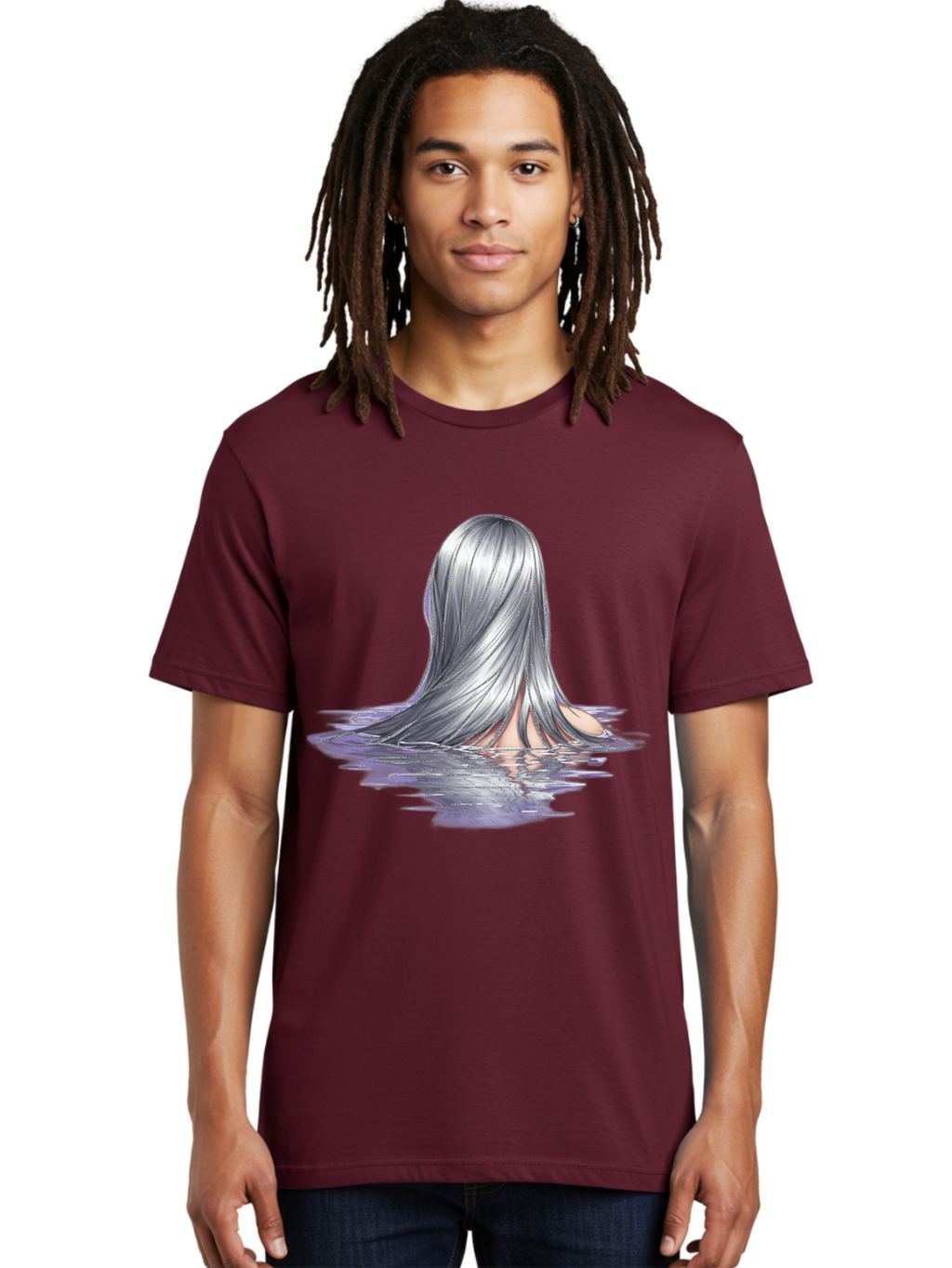Silver-Hair-In-Water Men'S Graphic Tee, 100% Cotton, Comfortable Casual Summer Wear, Machine Washable, Vintage Camera, Old Camera, Antique Camera, Black Camera, Classic Photography, Photography Equipment, Nostalgic Device, Film Camera, Bal312