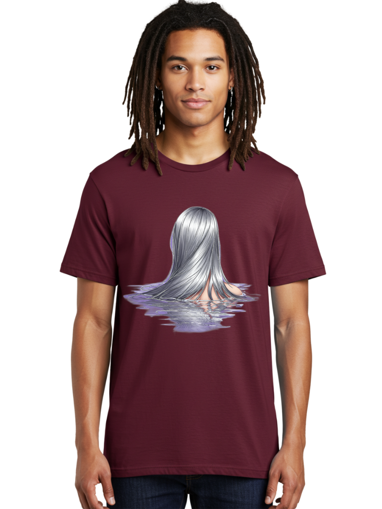 Silver-Hair-In-Water Men'S Graphic Tee, 100% Cotton, Comfortable Casual Summer Wear, Machine Washable, Vintage Camera, Old Camera, Antique Camera, Black Camera, Classic Photography, Photography Equipment, Nostalgic Device, Film Camera, Bal312